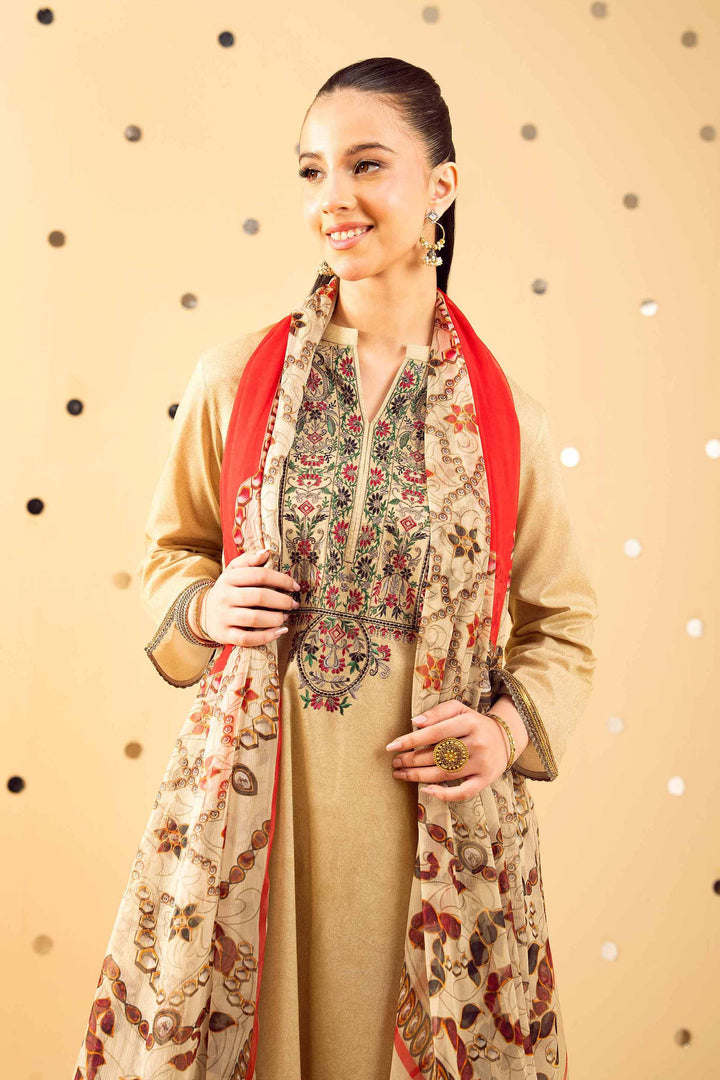 2 Piece - Printed Embroidered Suit - PE25-391 for Women - Pret Collection | Nishat | Shop Online