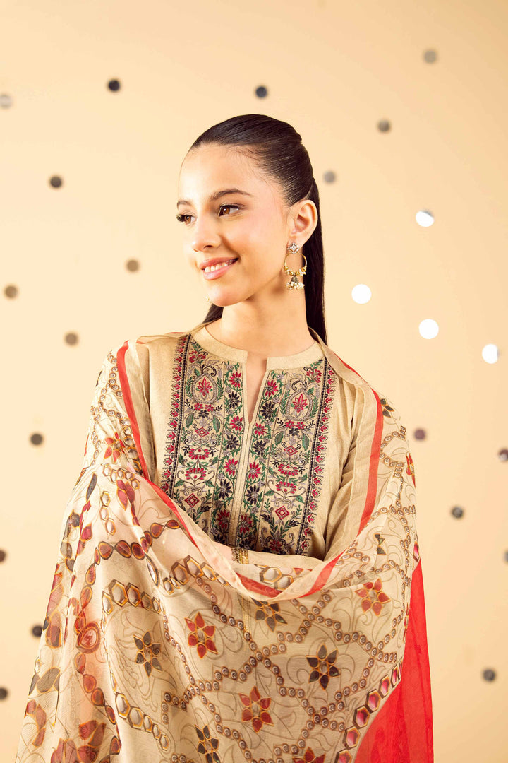 2 Piece - Printed Embroidered Suit - PE25-391 for Women - Pret Collection | Nishat | Shop Online