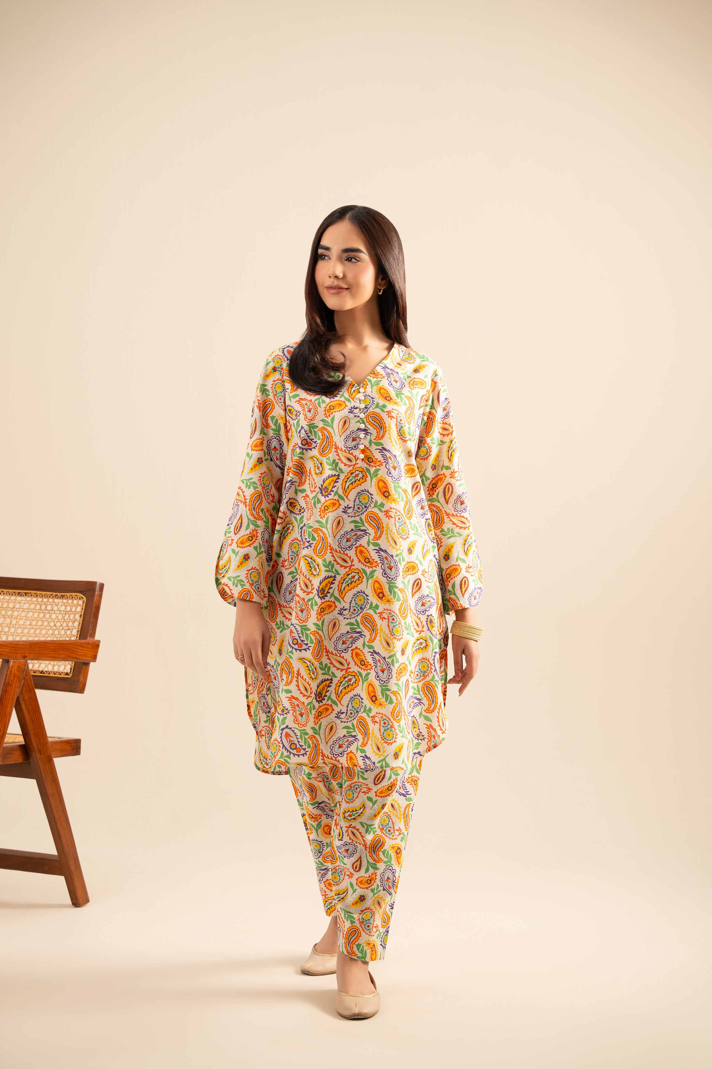 2 Piece - Printed Suit - PE25-403