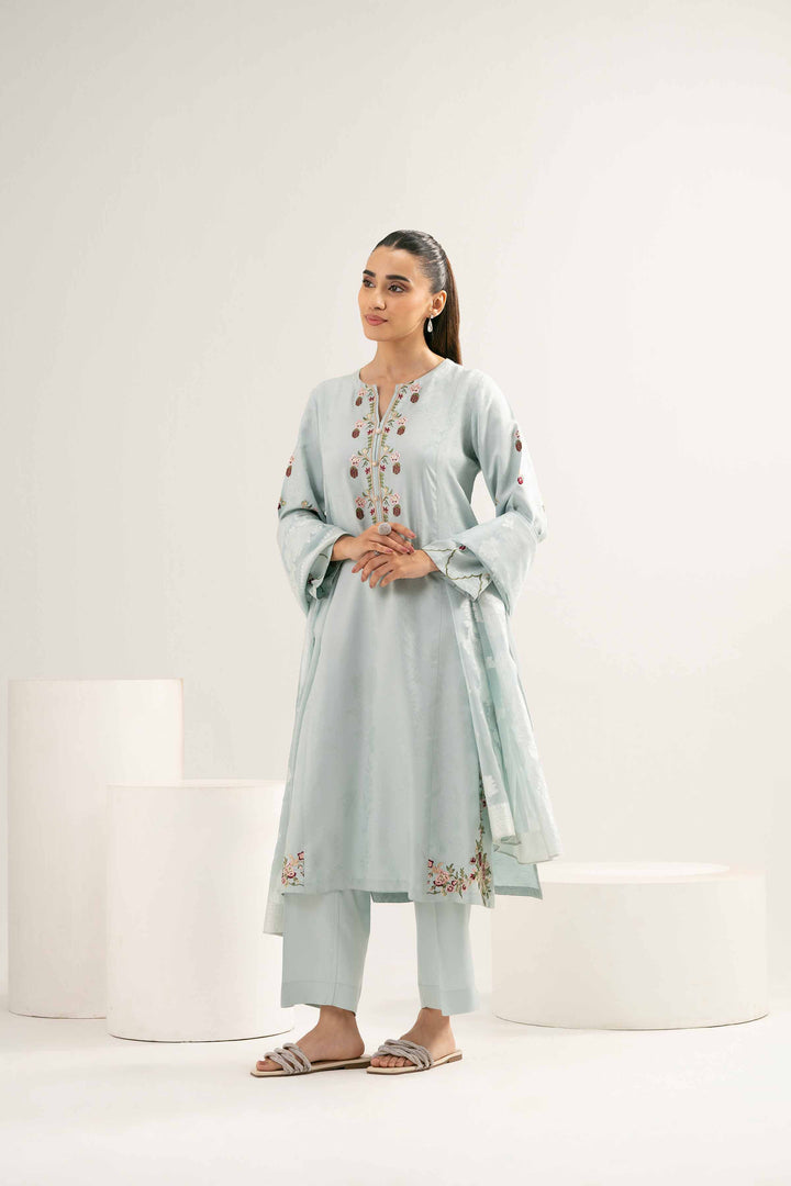 3 Piece - Embroidered Suit - PE25-414 for Women - Pret Collection | Nishat | Shop Online