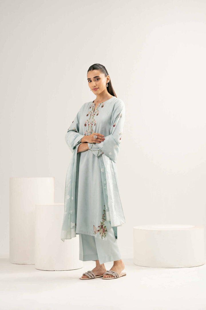 3 Piece - Embroidered Suit - PE25-414 for Women - Pret Collection | Nishat | Shop Online