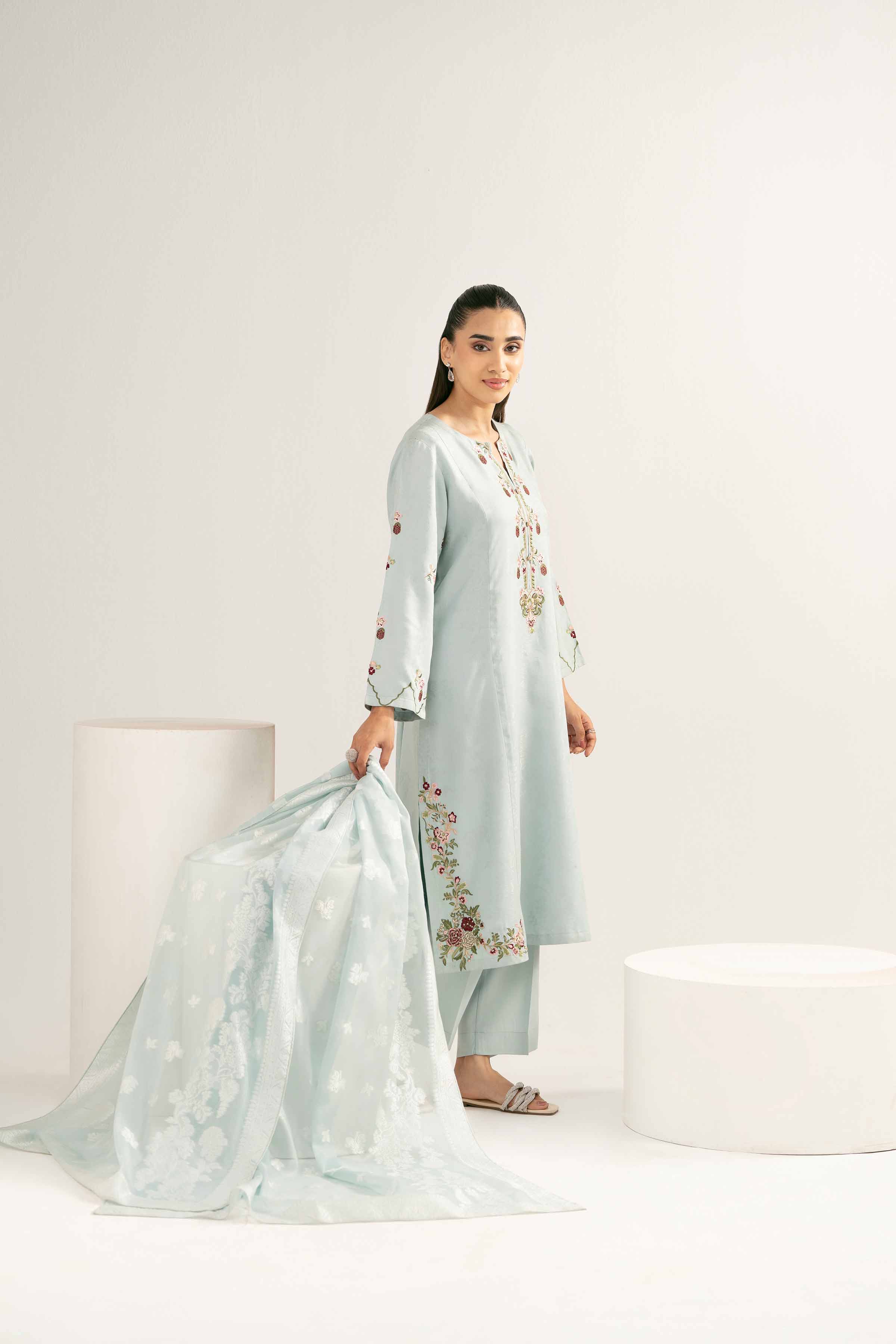3 Piece - Embroidered Suit - PE25-414 for Women - Pret Collection | Nishat | Shop Online