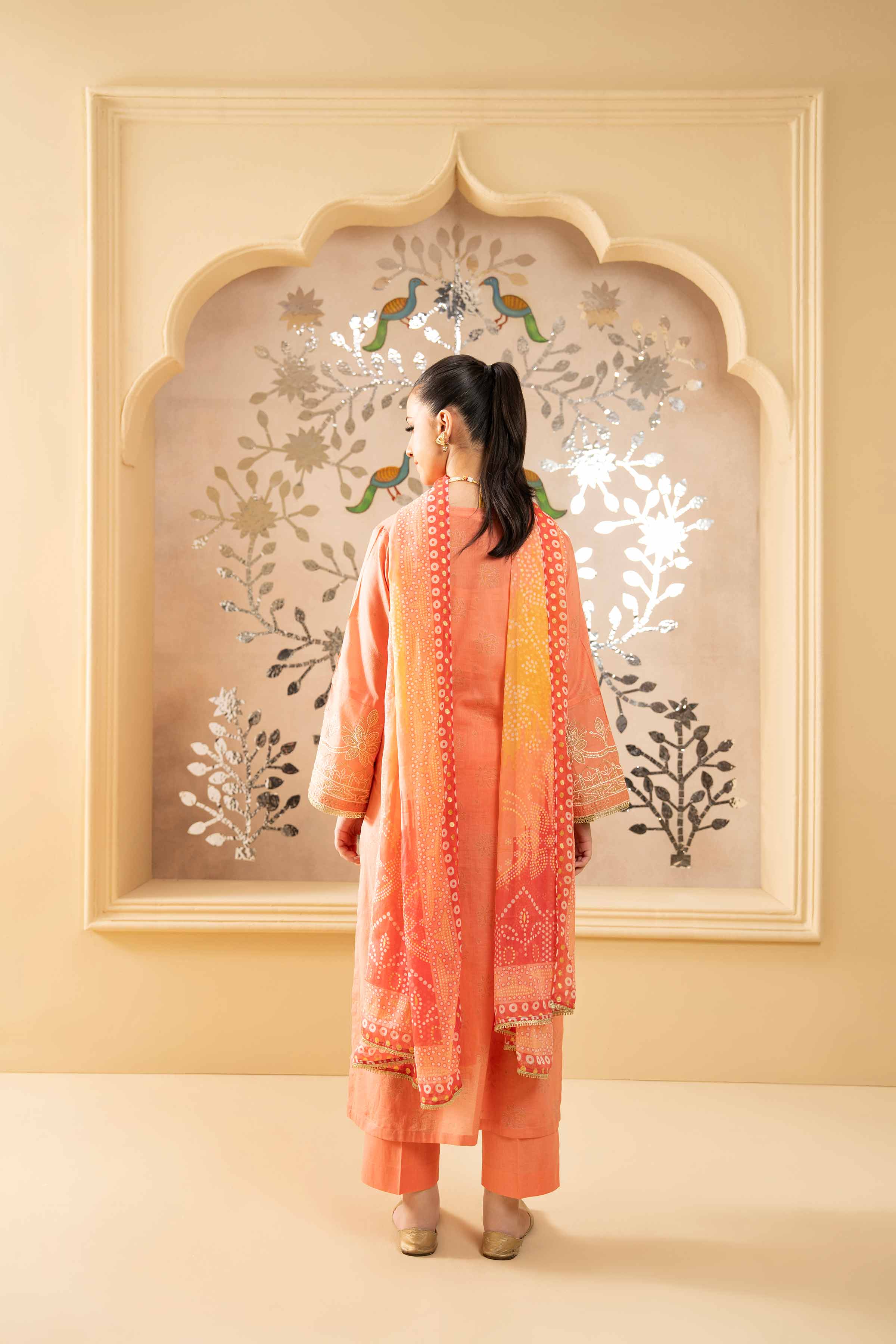 3 Piece - Printed Embroidered Suit - PE25-418 for Women - Pret Collection | Nishat | Shop Online