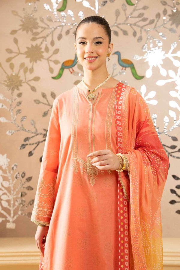 3 Piece - Printed Embroidered Suit - PE25-418 for Women - Pret Collection | Nishat | Shop Online
