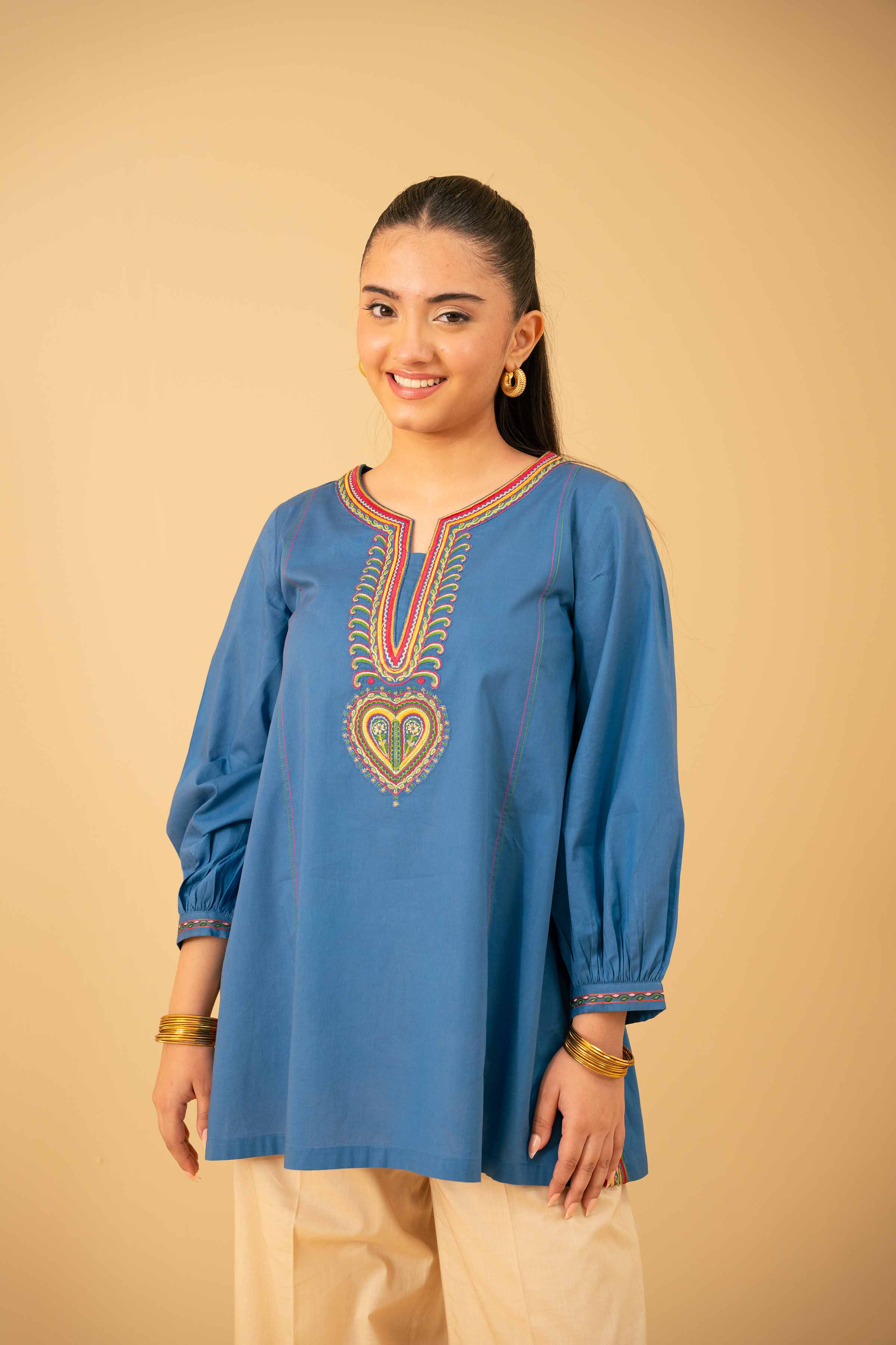 Embroidered Tunic - PE25-419