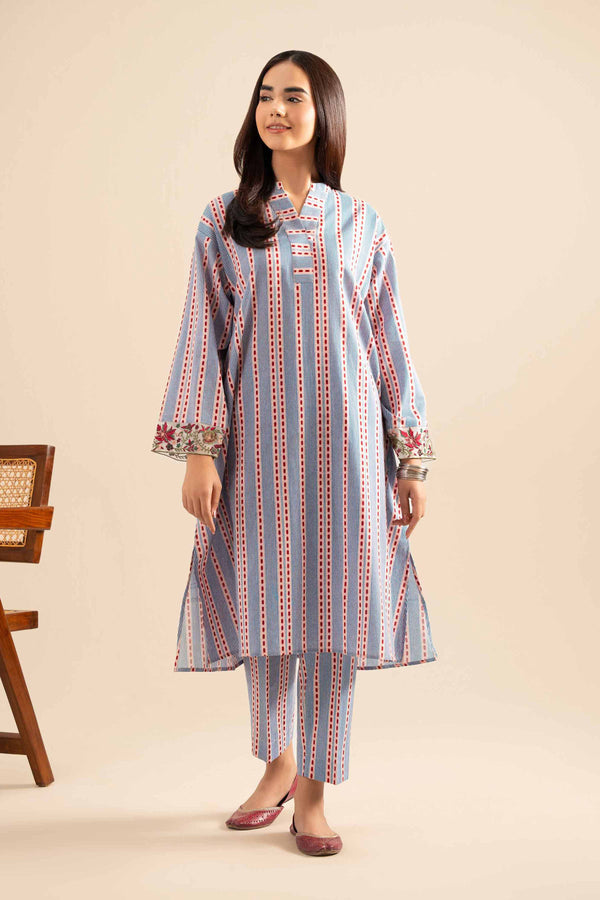 2 Piece - Printed Embroidered Suit - PE25-426 for Women - Pret Collection | Nishat | Shop Online