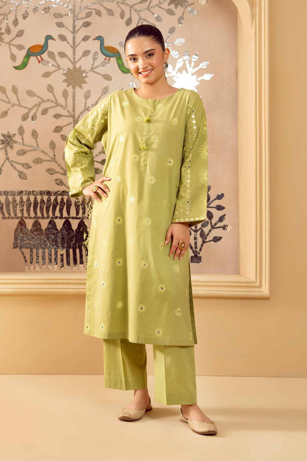 2 Piece - Embroidered Suit - PE25-430