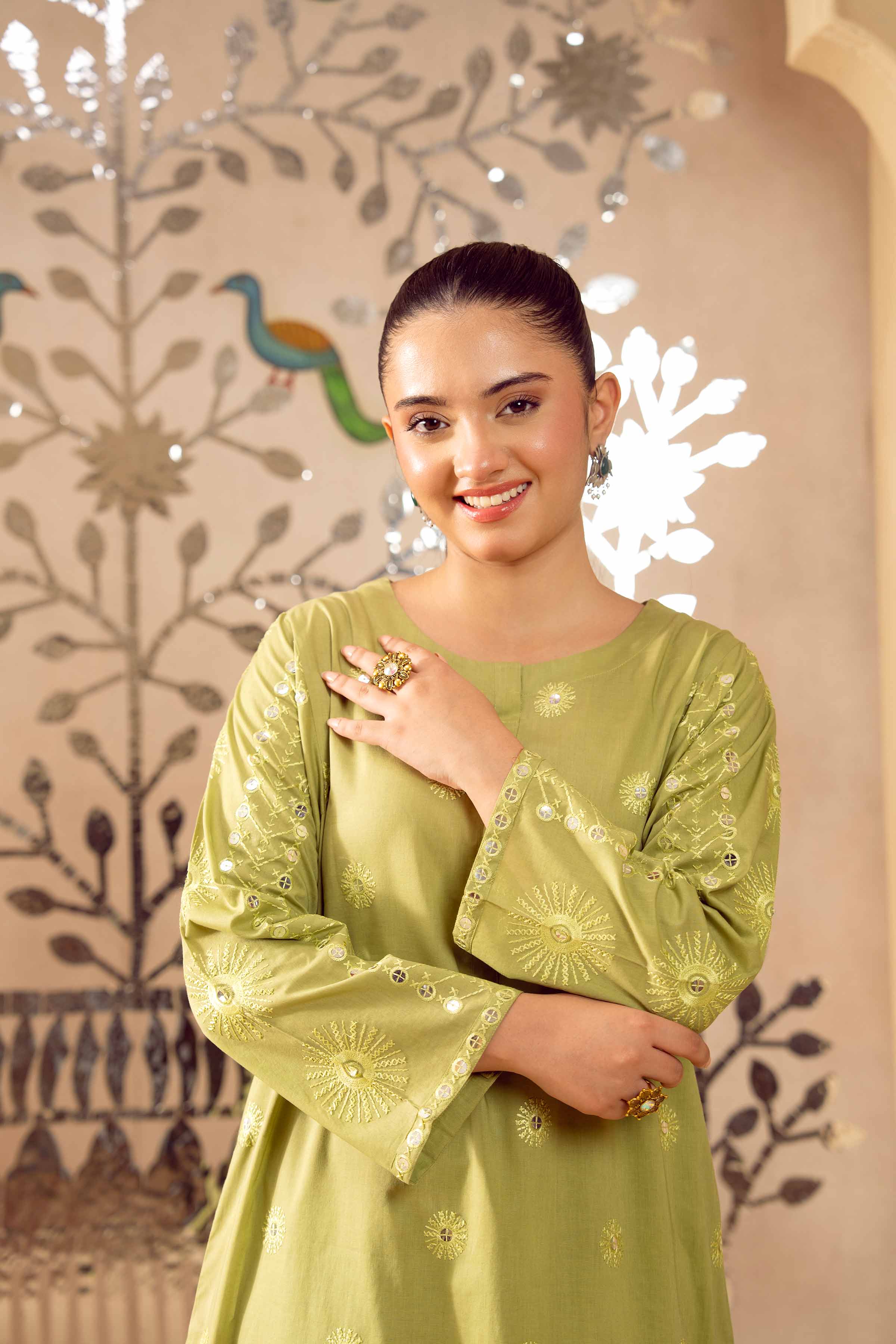 2 Piece - Embroidered Suit - PE25-430