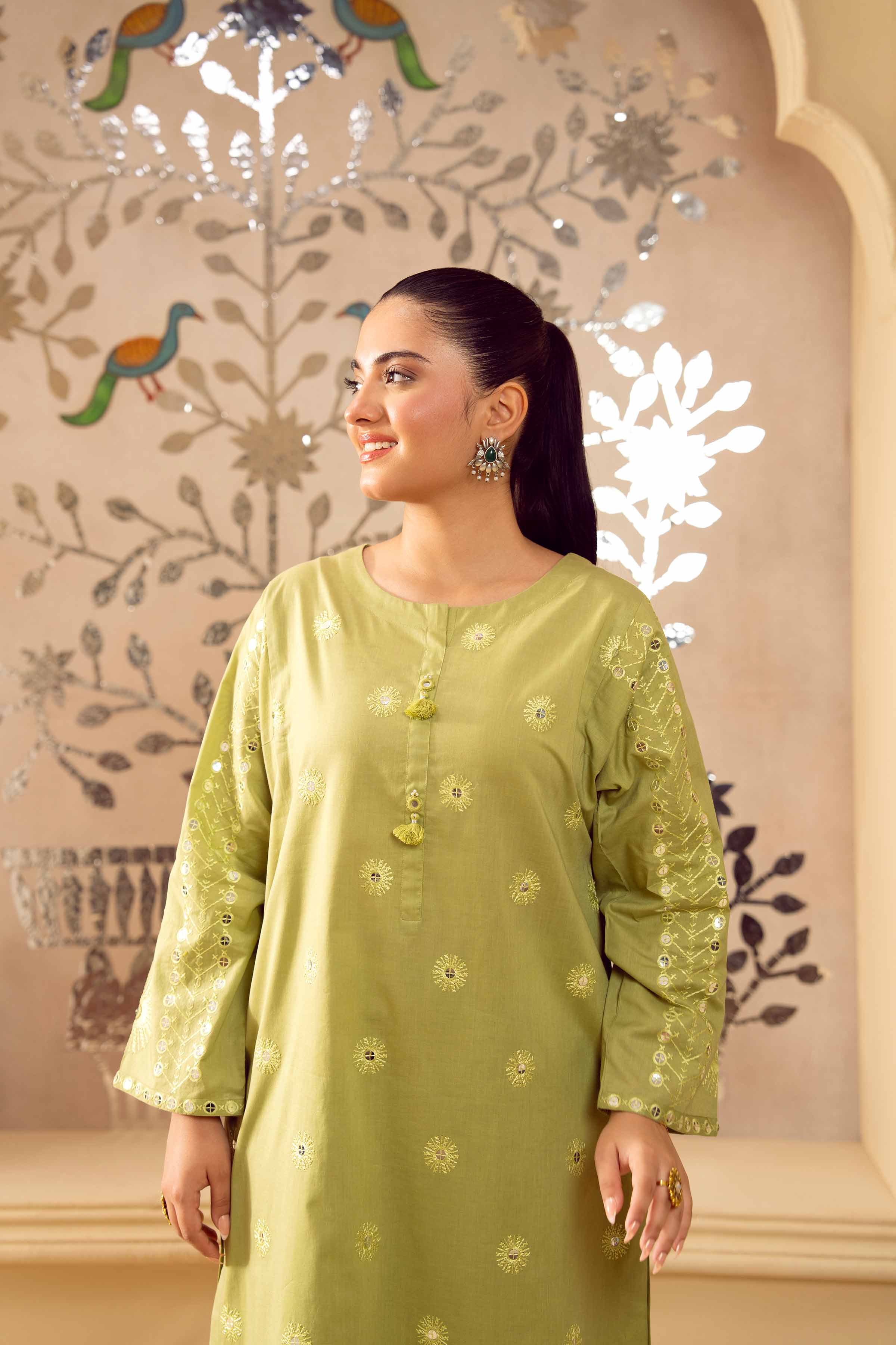 2 Piece - Embroidered Suit - PE25-430