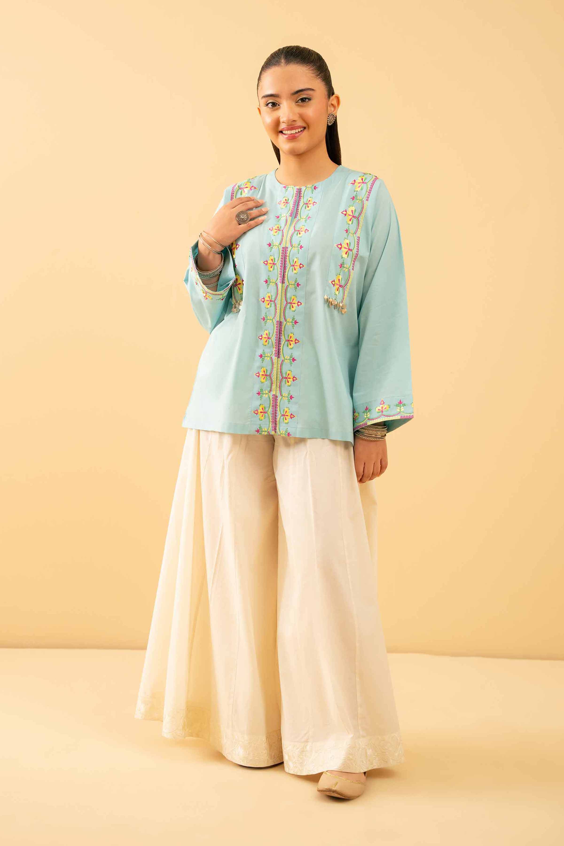 Embroidered Tunic - PE25-441 for Women - Pret Collection | Nishat | Shop Online