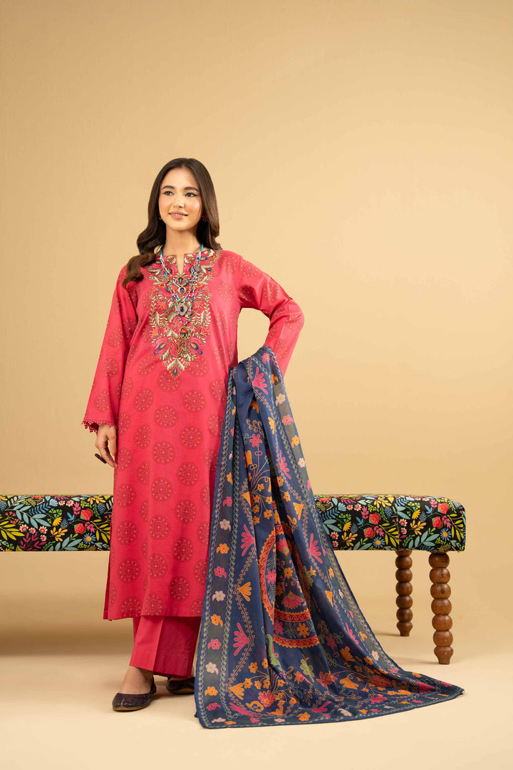 3 Piece - Printed Embroidered Suit - PE25-445 for Women - Pret Collection | Nishat | Shop Online