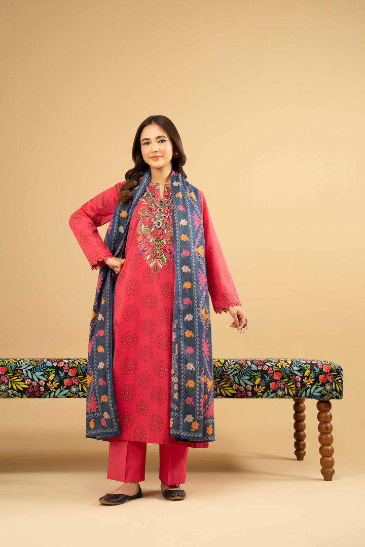 3 Piece - Printed Embroidered Suit - PE25-445 for Women - Pret Collection | Nishat | Shop Online