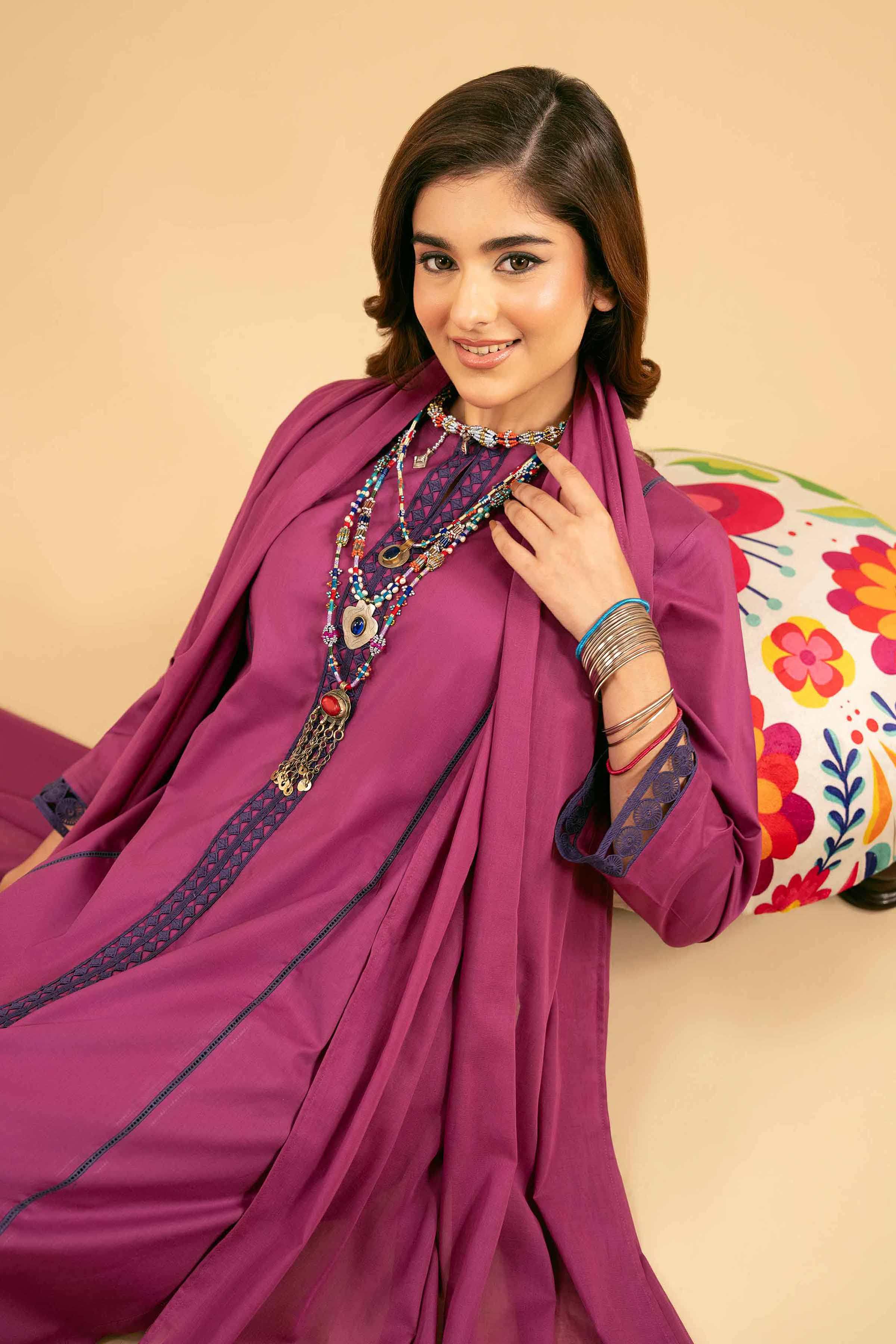 3 Piece - Basic Suit - PE25-463 for Women - Pret Collection | Nishat | Shop Online