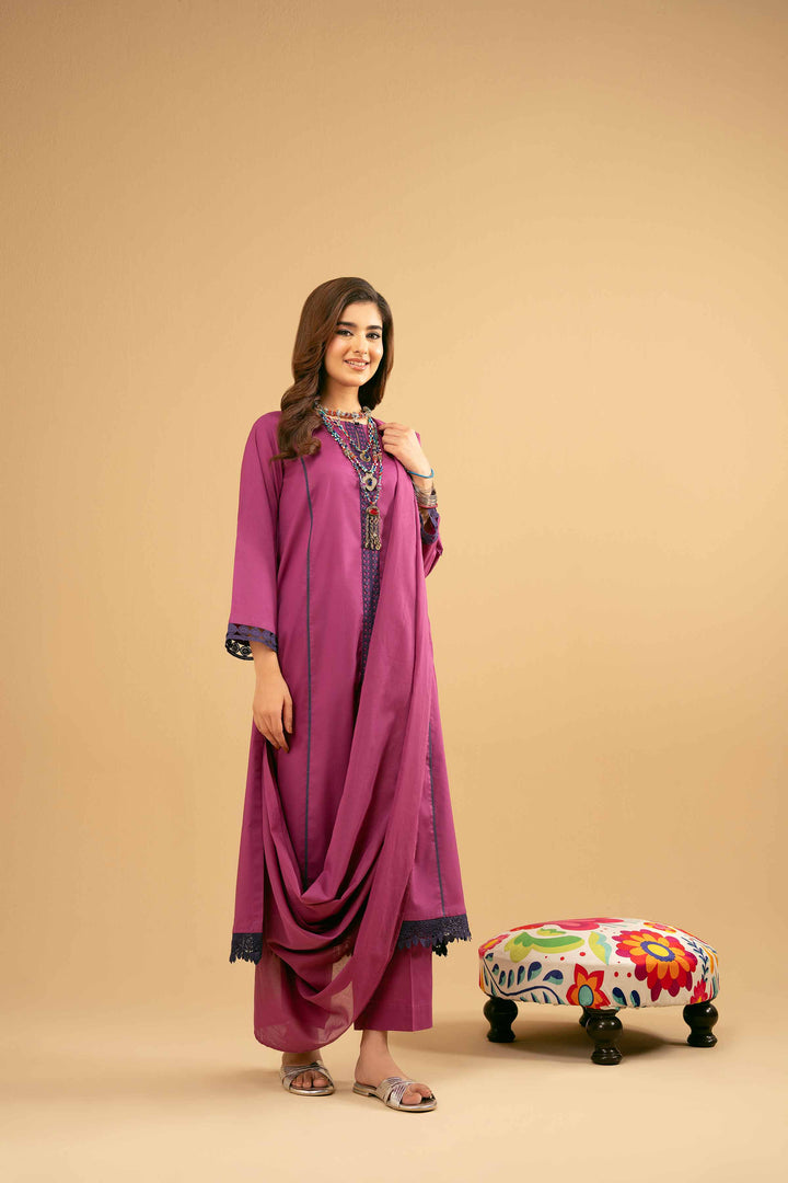 3 Piece - Basic Suit - PE25-463 for Women - Pret Collection | Nishat | Shop Online