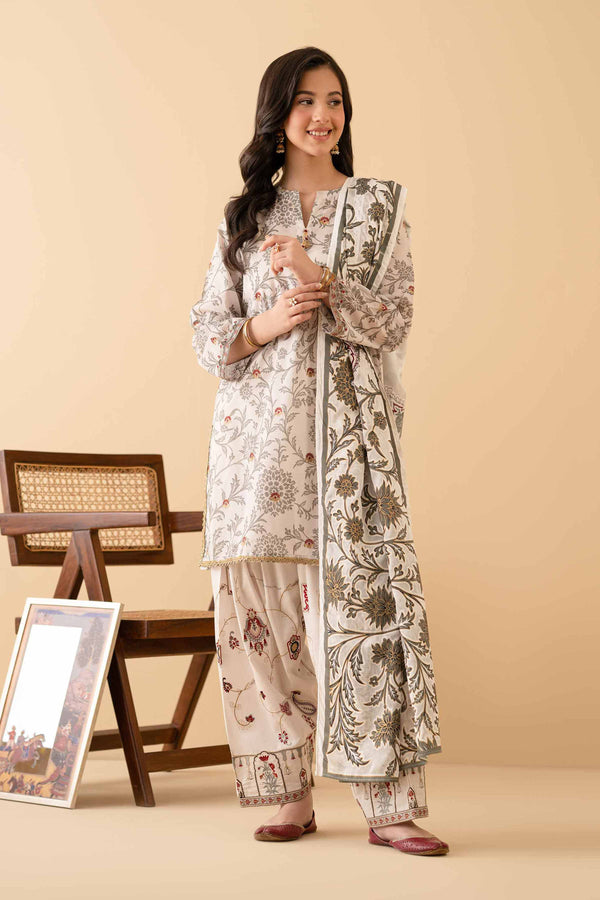 3 Piece - Printed Embroidered Suit - PE25-467 for Women - Pret Collection | Nishat | Shop Online