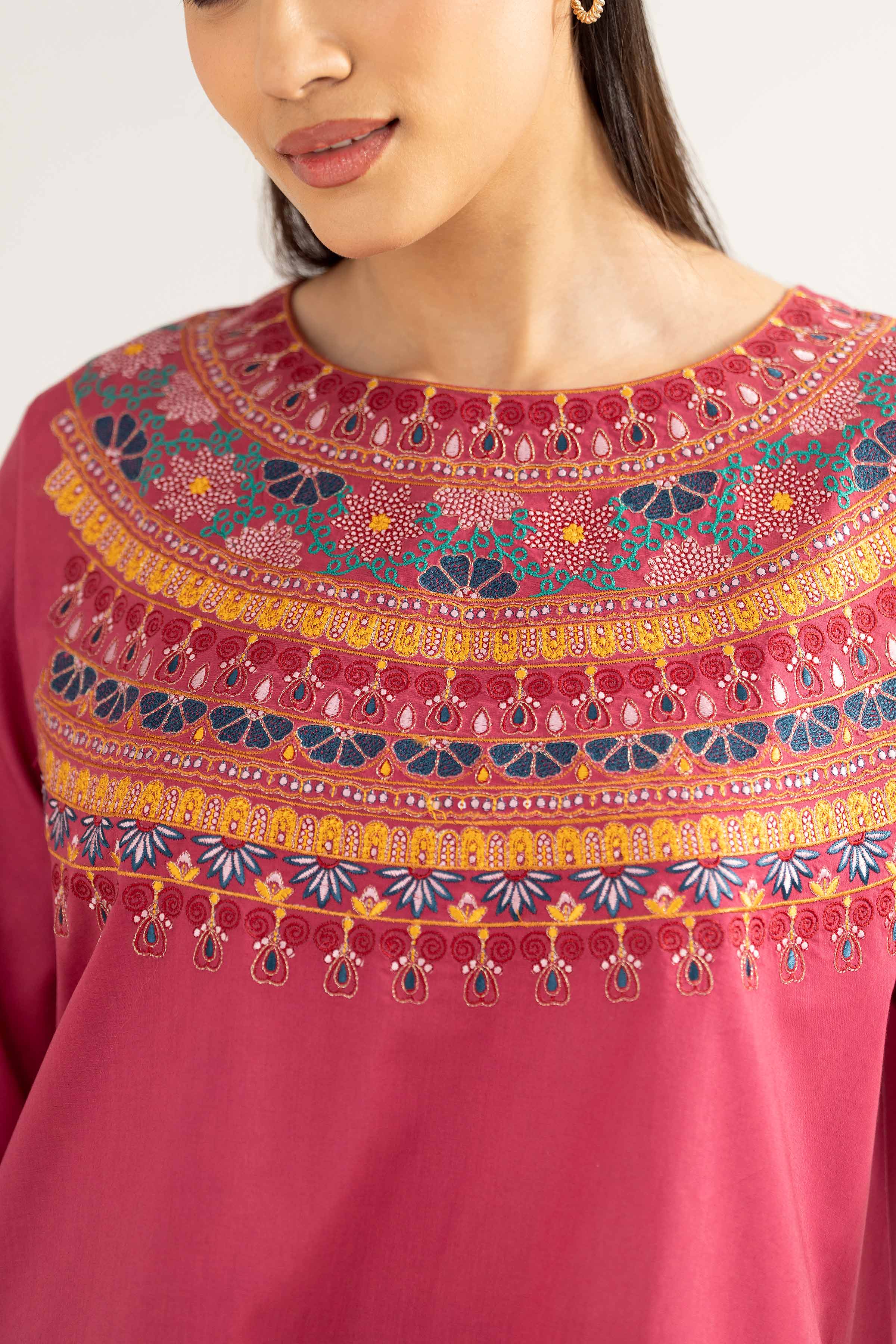 3 Piece - Embroidered Suit - PE25-470 for Women - Pret Collection | Nishat | Shop Online