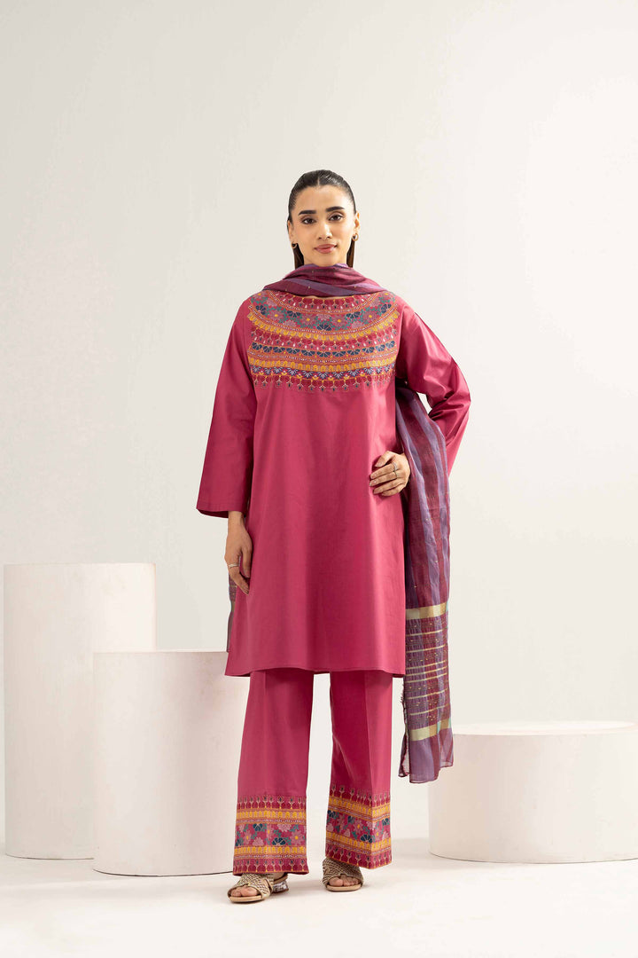 3 Piece - Embroidered Suit - PE25-470 for Women - Pret Collection | Nishat | Shop Online