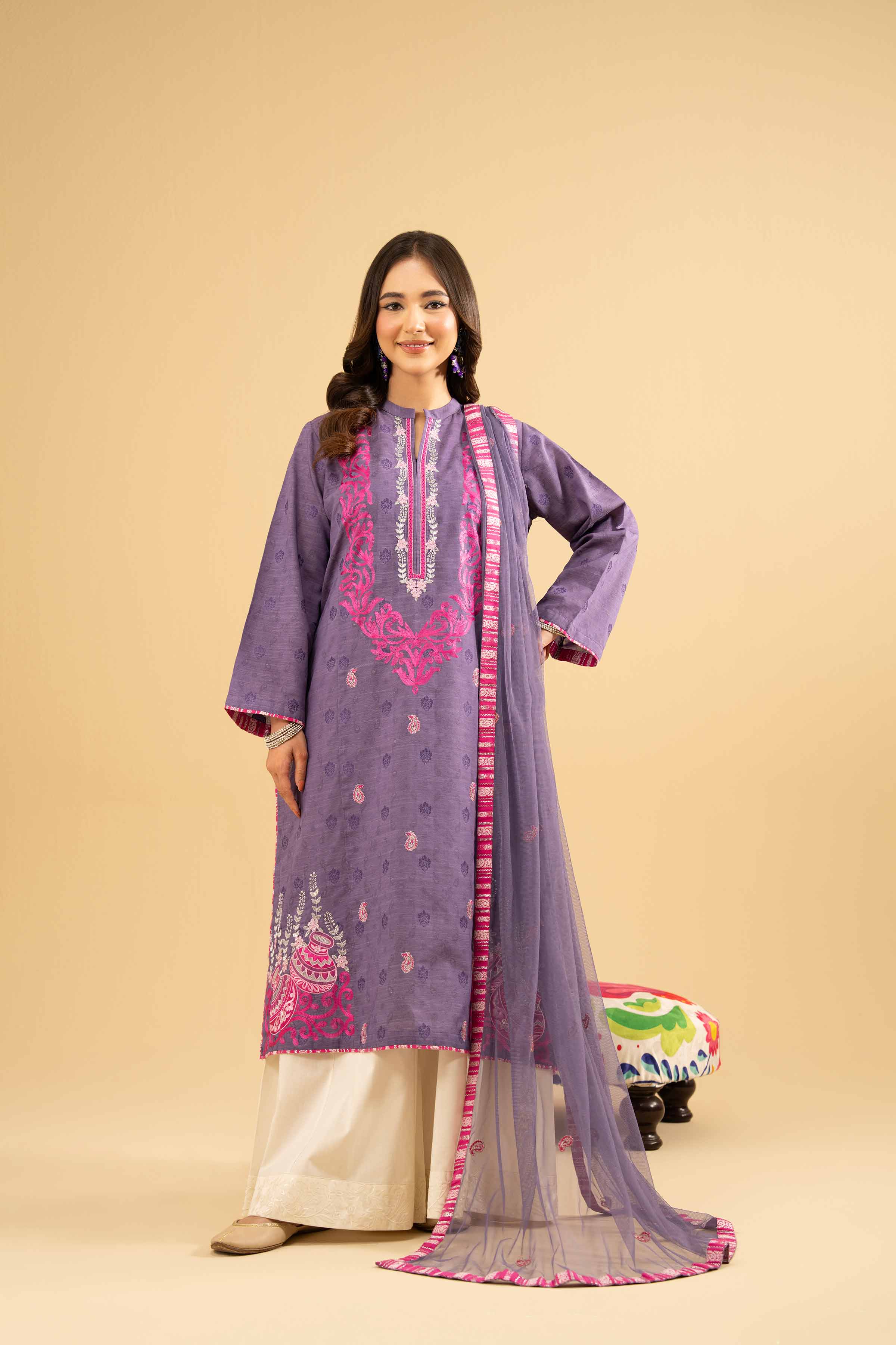 2 Piece - Embroidered Suit - PE25-471 for Women - Pret Collection | Nishat | Shop Online