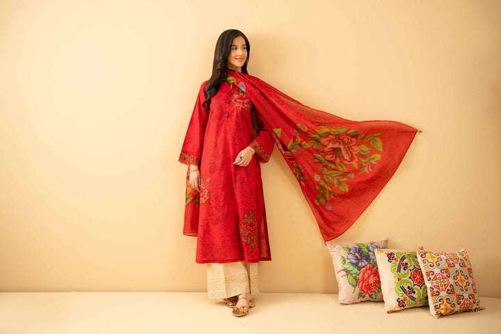 2 Piece - Printed Embroidered Suit - PE25-479 for Women - Pret Collection | Nishat | Shop Online