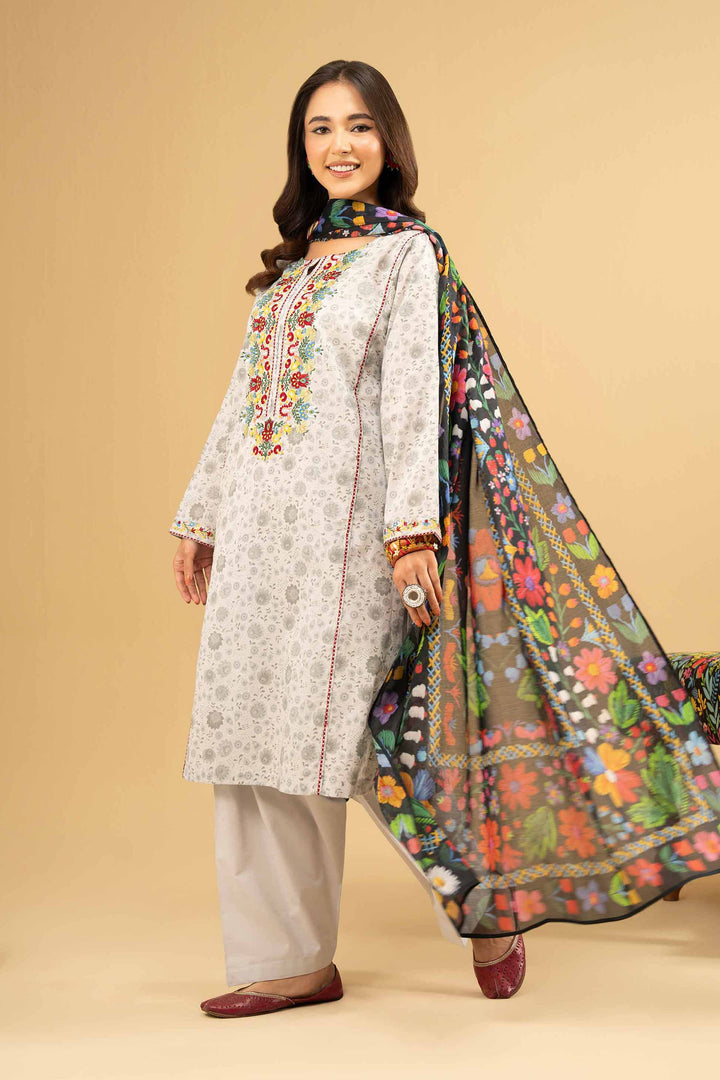 3 Piece - Printed Embroidered Suit - PE25-485 for Women - Pret Collection | Nishat | Shop Online