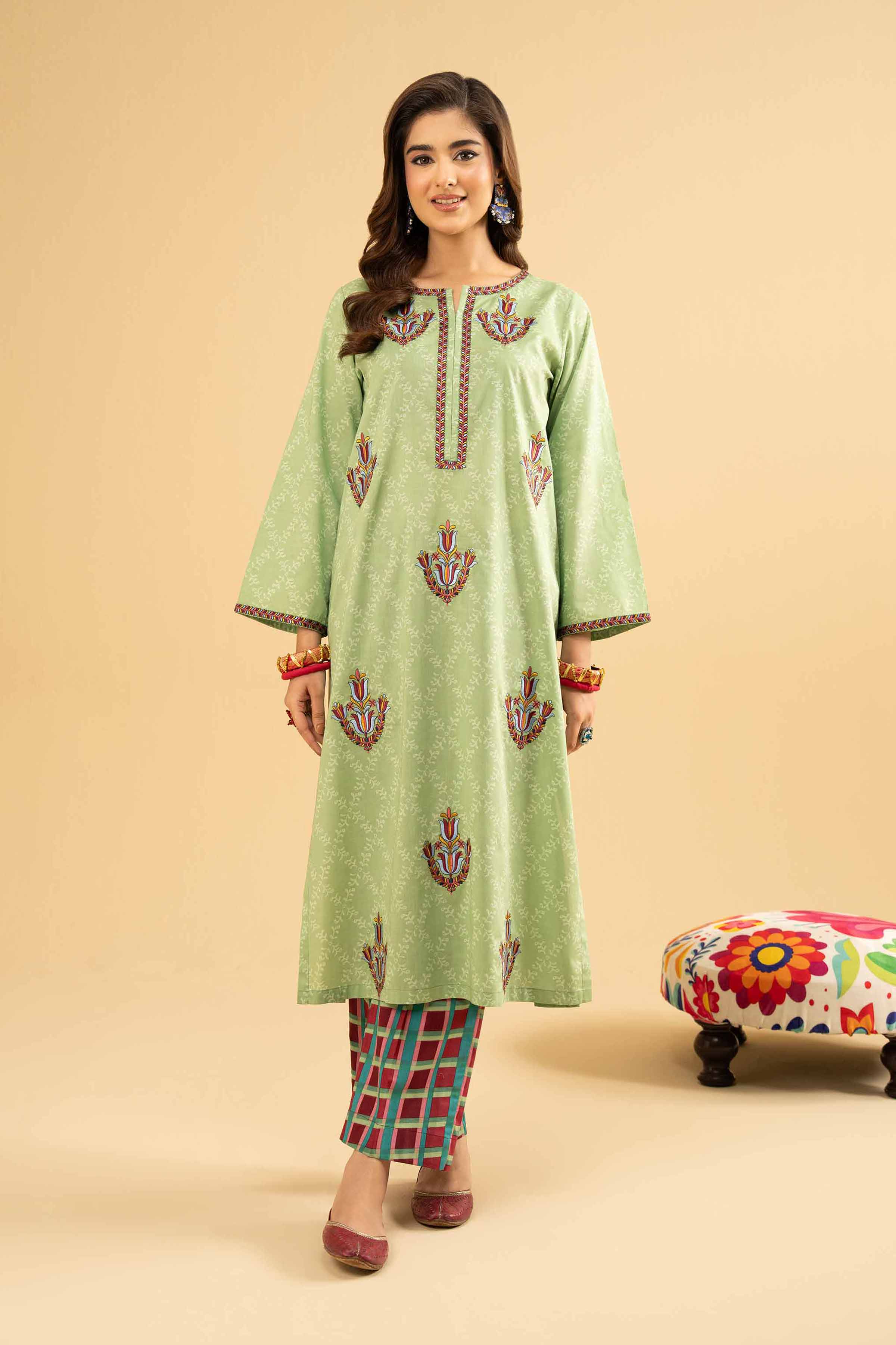 2 Piece - Printed Embroidered Suit - PE25-486 for Women - Pret Collection | Nishat | Shop Online