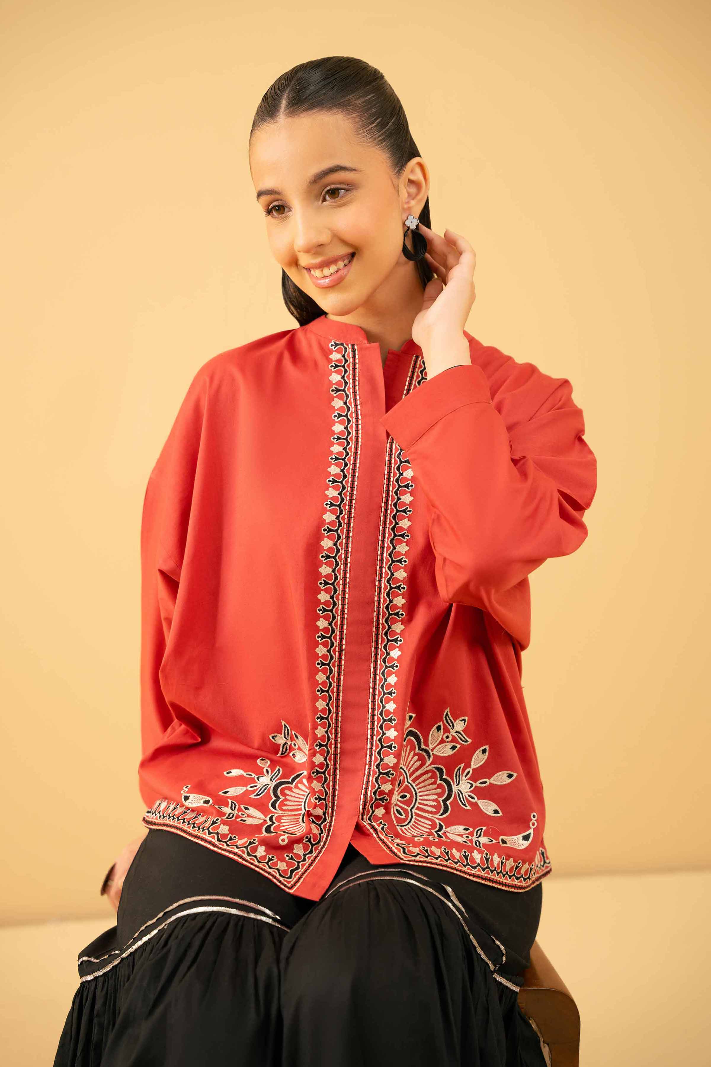 Embroidered Tunic - PE25-490 for Women - Pret Collection | Nishat | Shop Online
