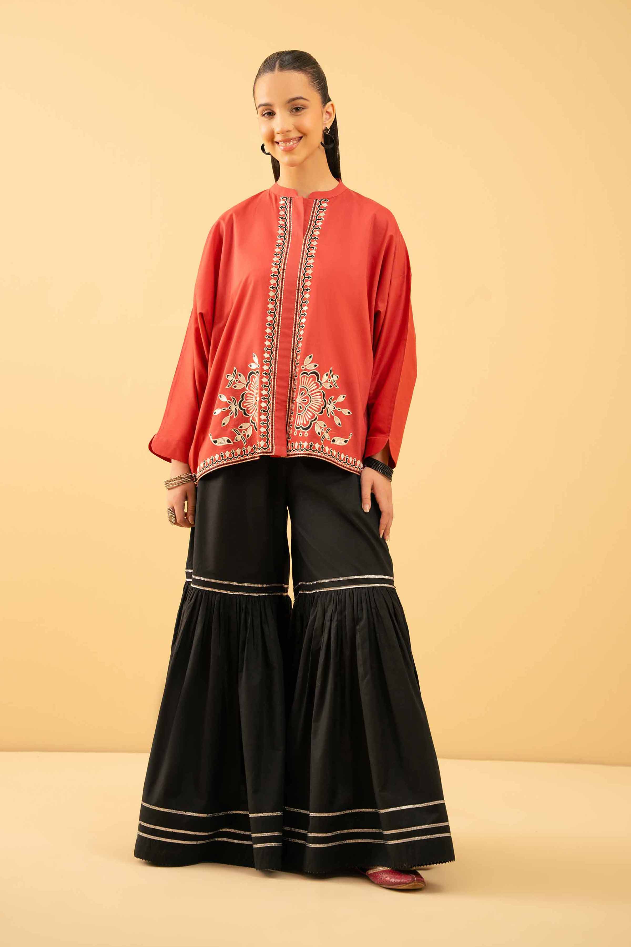 Embroidered Tunic - PE25-490 for Women - Pret Collection | Nishat | Shop Online