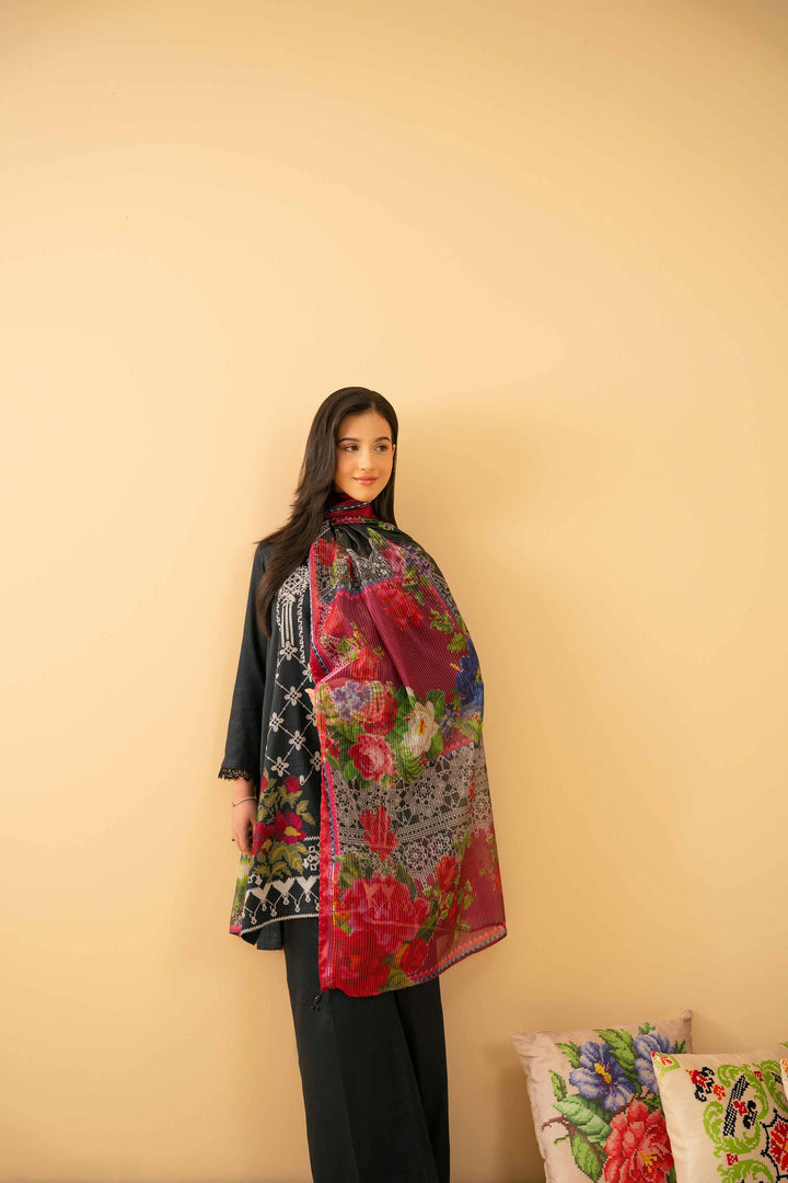 3 Piece - Printed Embroidered Suit - PE25-493 for Women - Pret Collection | Nishat | Shop Online