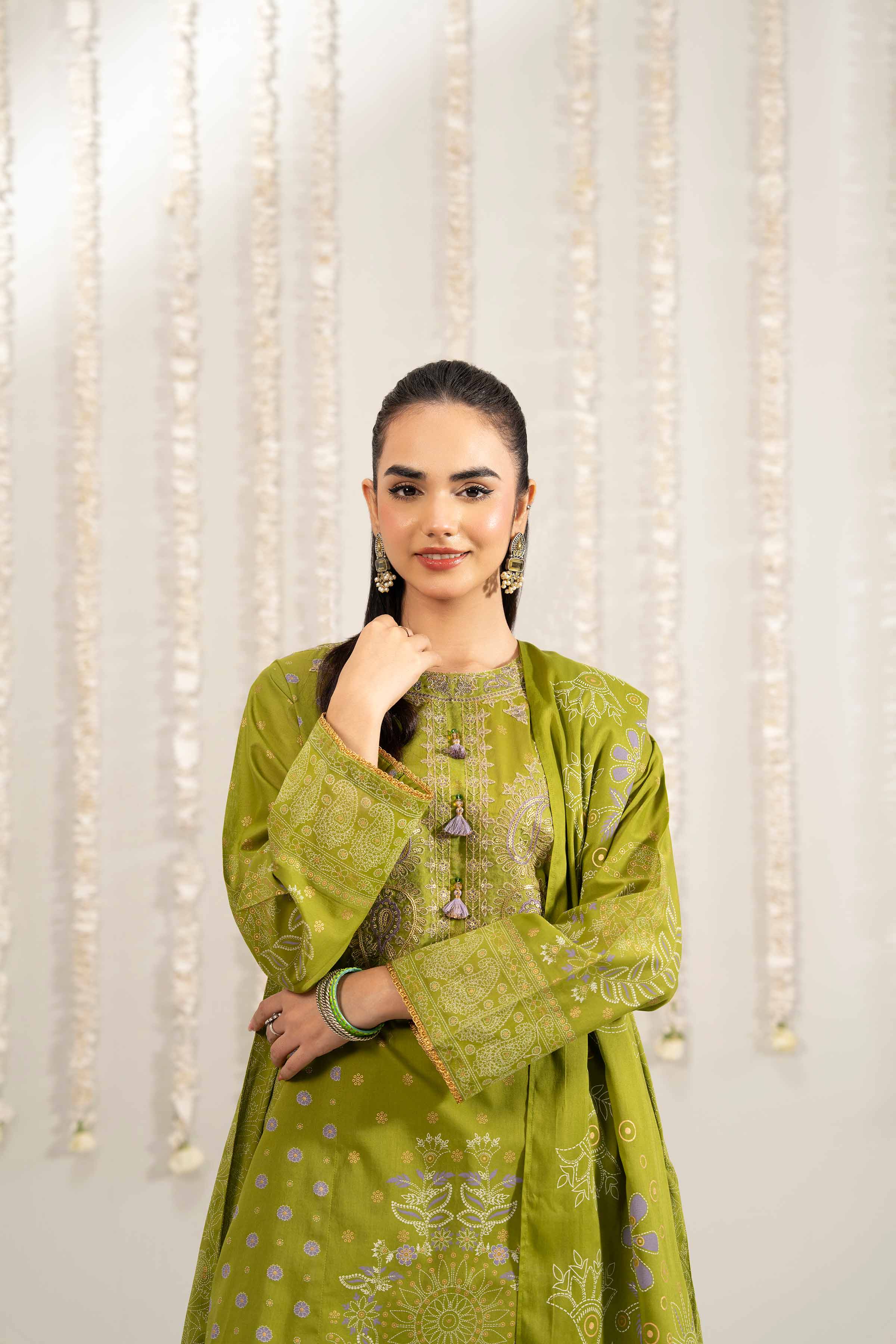 3 Piece - Printed Embroidered Suit - PE25-494 for Women - Pret Collection | Nishat | Shop Online