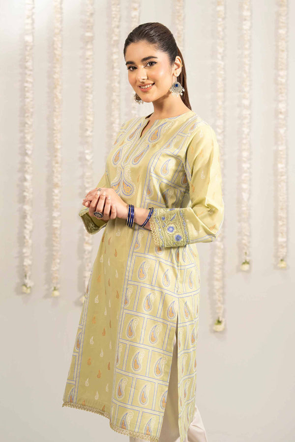 Printed Embroidered Shirt - PE25-495 for Women - Pret Collection | Nishat | Shop Online