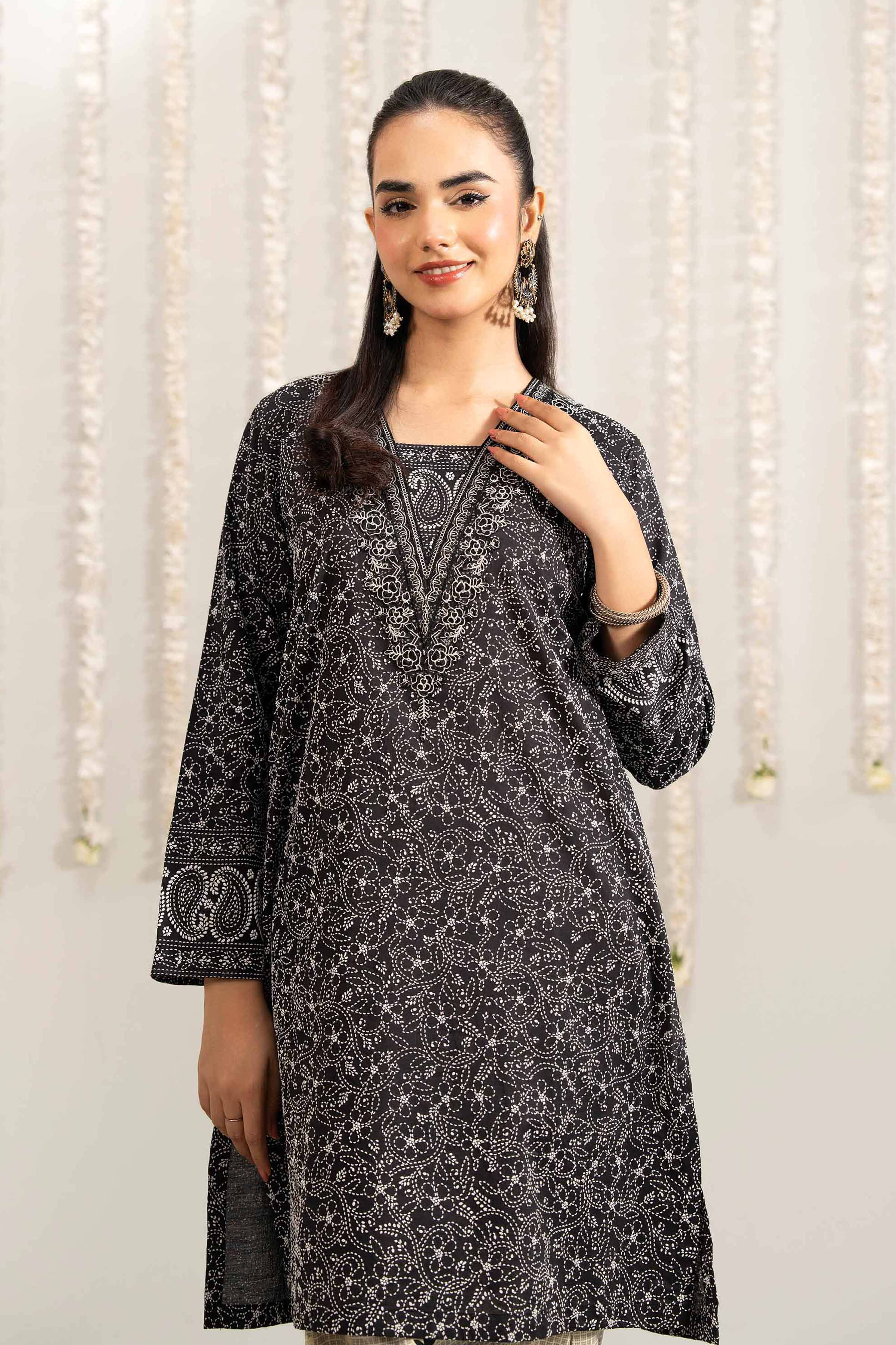2 Piece - Printed Embroidered Suit - PE25-501 for Women - Pret Collection | Nishat | Shop Online