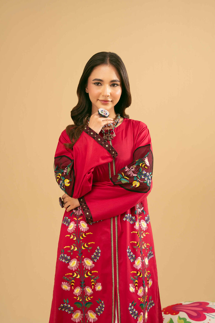Embroidered Kurta - PE25-503 for Women - Pret Collection | Nishat | Shop Online