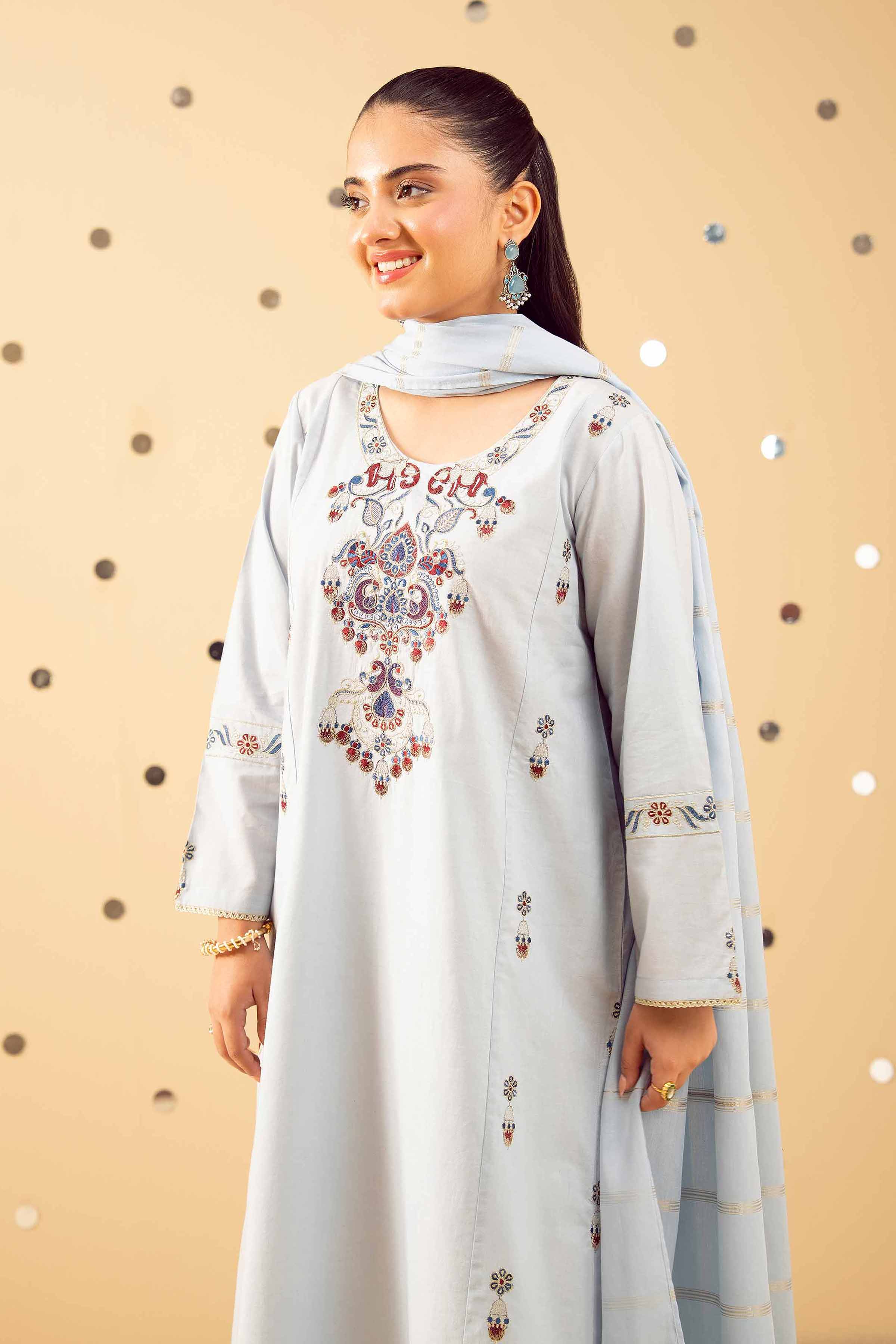 2 Piece - Embroidered Suit - PE25-505 for Women - Pret Collection | Nishat | Shop Online