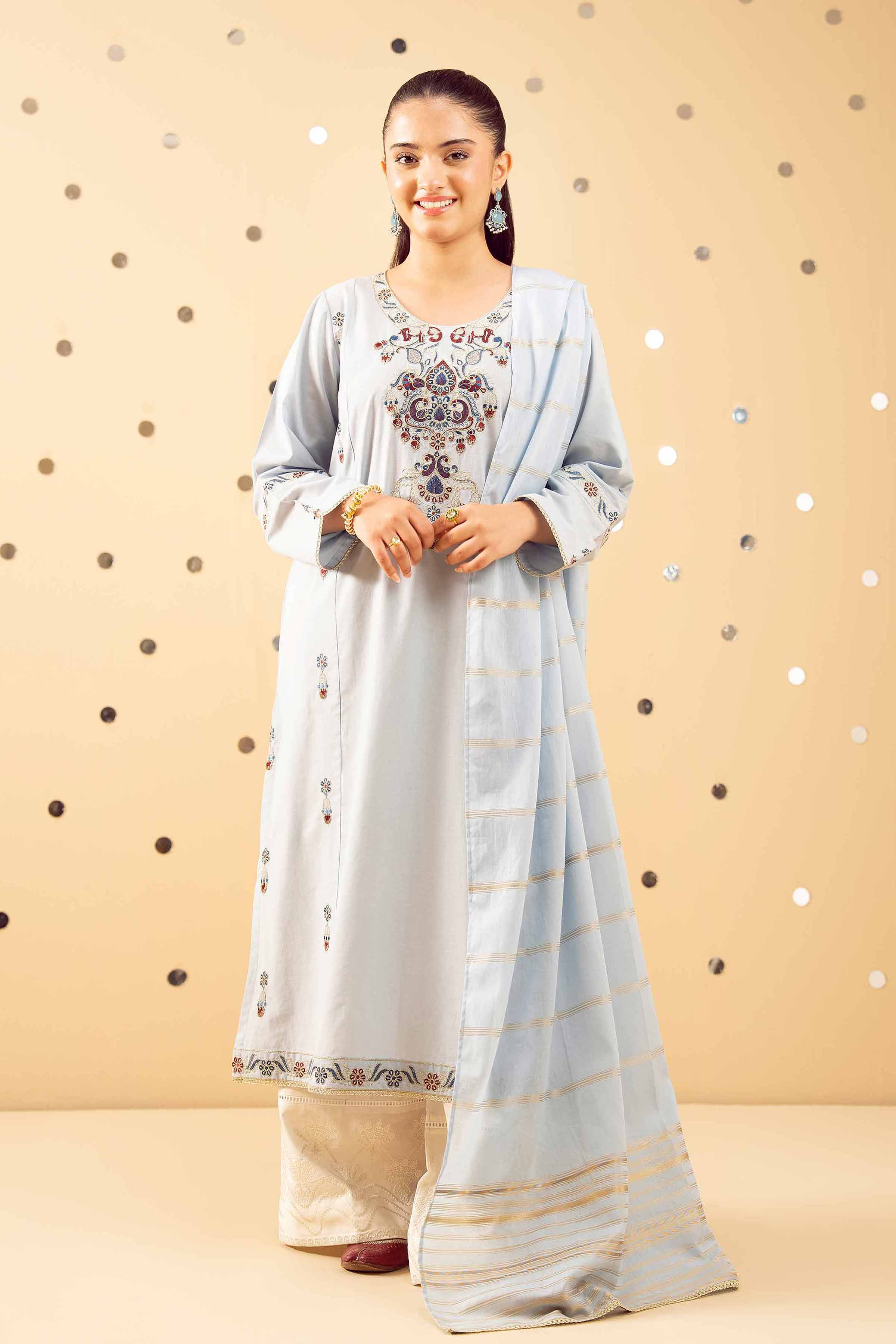 2 Piece - Embroidered Suit - PE25-505 for Women - Pret Collection | Nishat | Shop Online