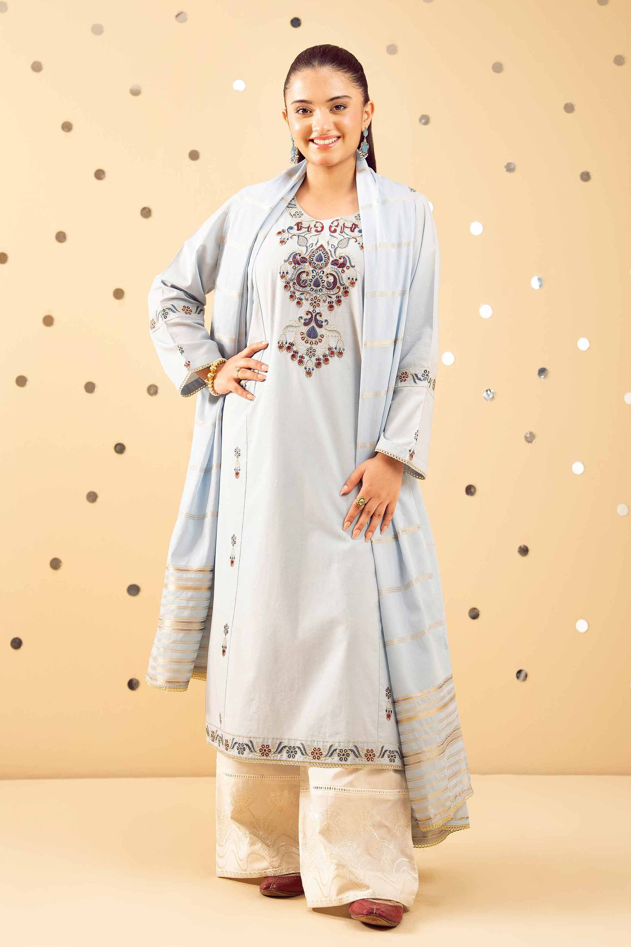 2 Piece - Embroidered Suit - PE25-505 for Women - Pret Collection | Nishat | Shop Online