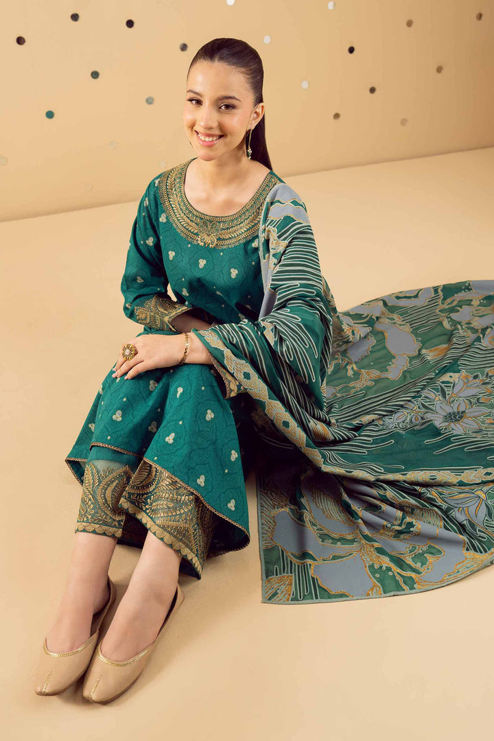 3 Piece - Printed Embroidered Suit - PE25-508 for Women - Pret Collection | Nishat | Shop Online
