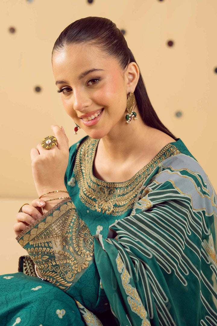 3 Piece - Printed Embroidered Suit - PE25-508 for Women - Pret Collection | Nishat | Shop Online