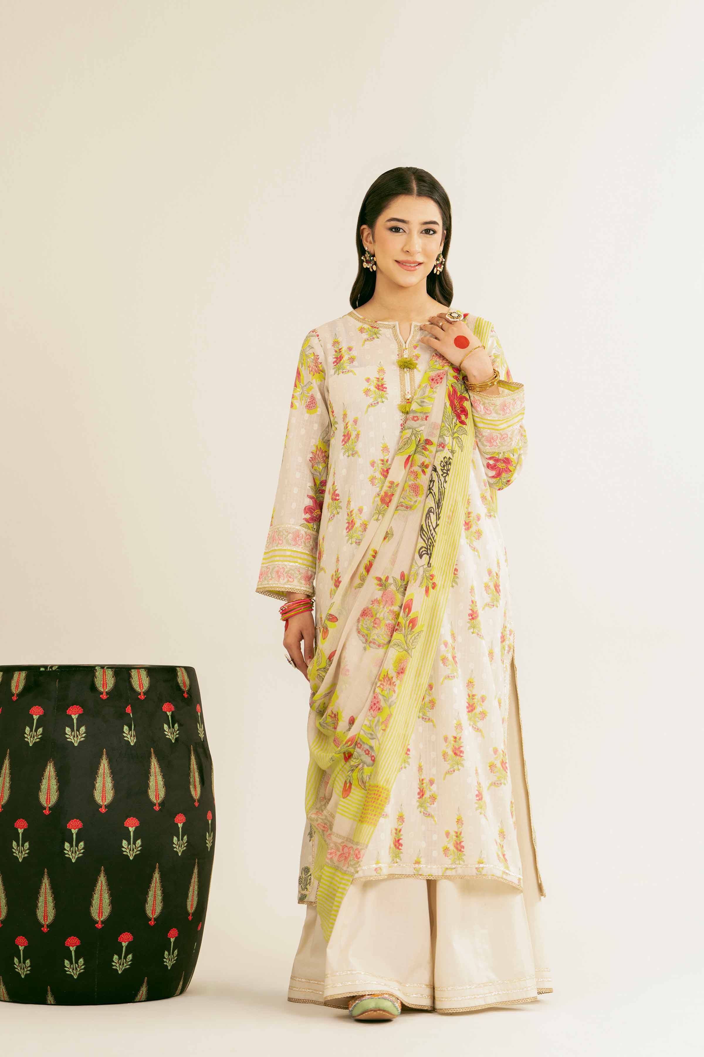 3 Piece - Printed Suit - PE25-86