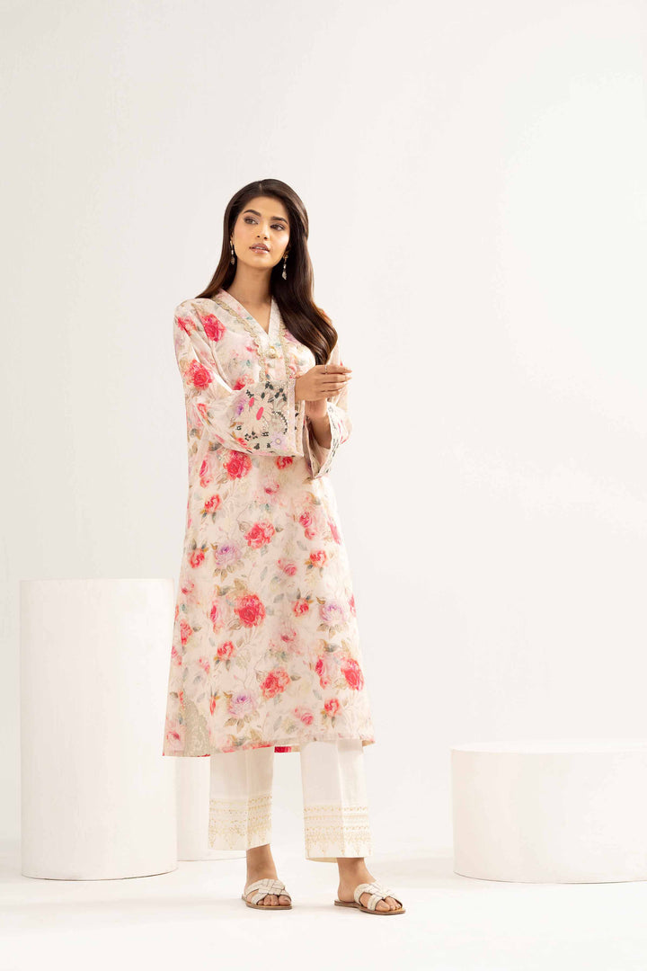 Printed Embroidered Shirt - PE25-94 for Women - Pret Collection | Nishat | Shop Online