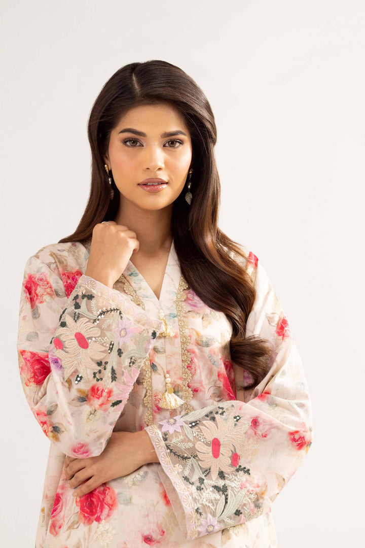 Printed Embroidered Shirt - PE25-94 for Women - Pret Collection | Nishat | Shop Online
