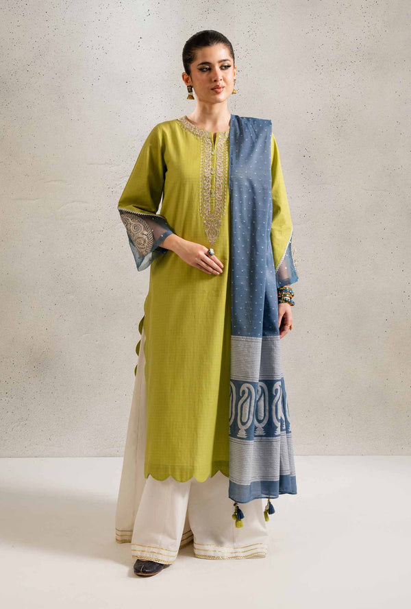 2 Piece - Embroidered Suit - PE25-98