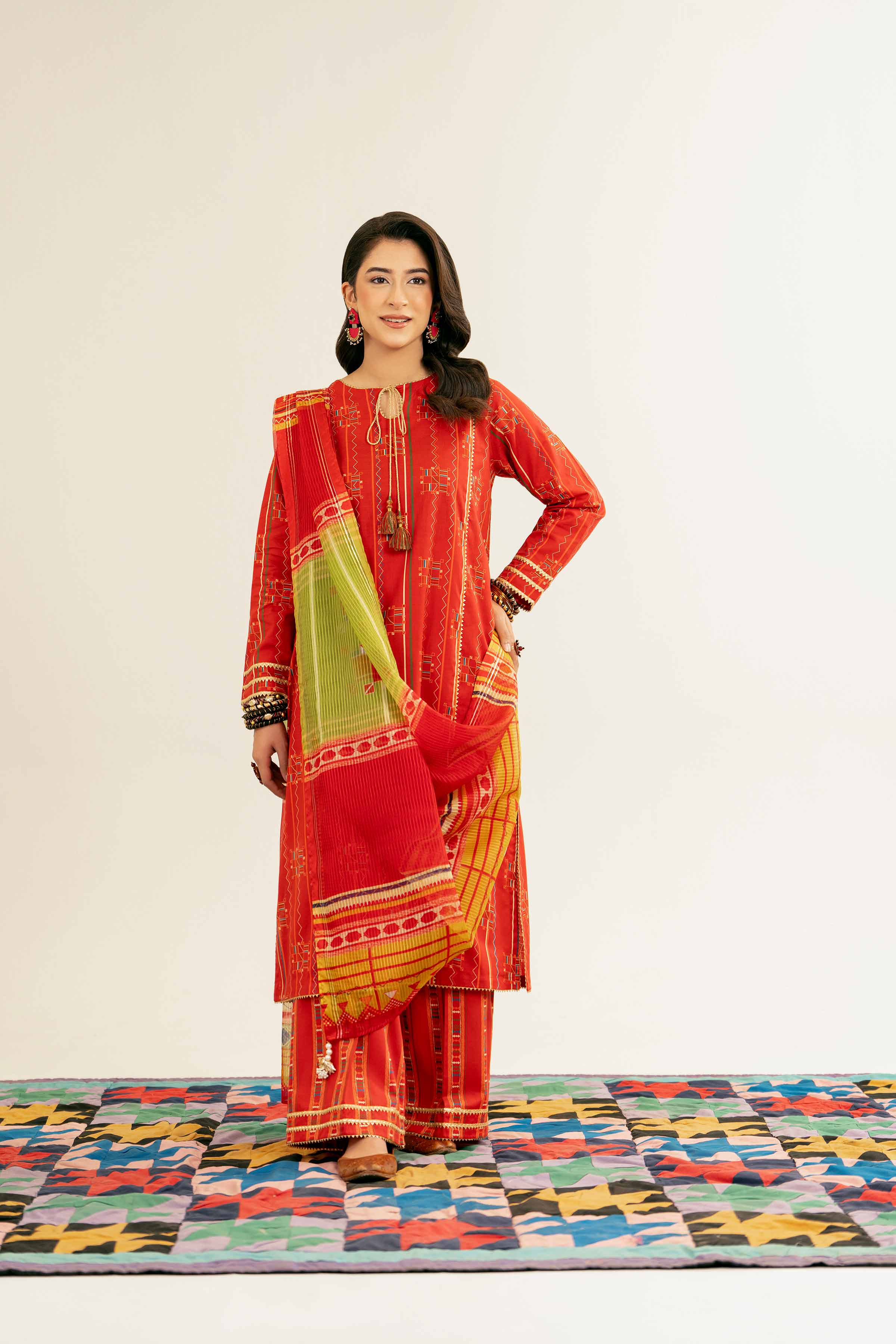 3 Piece - Printed Suit - PE25-99