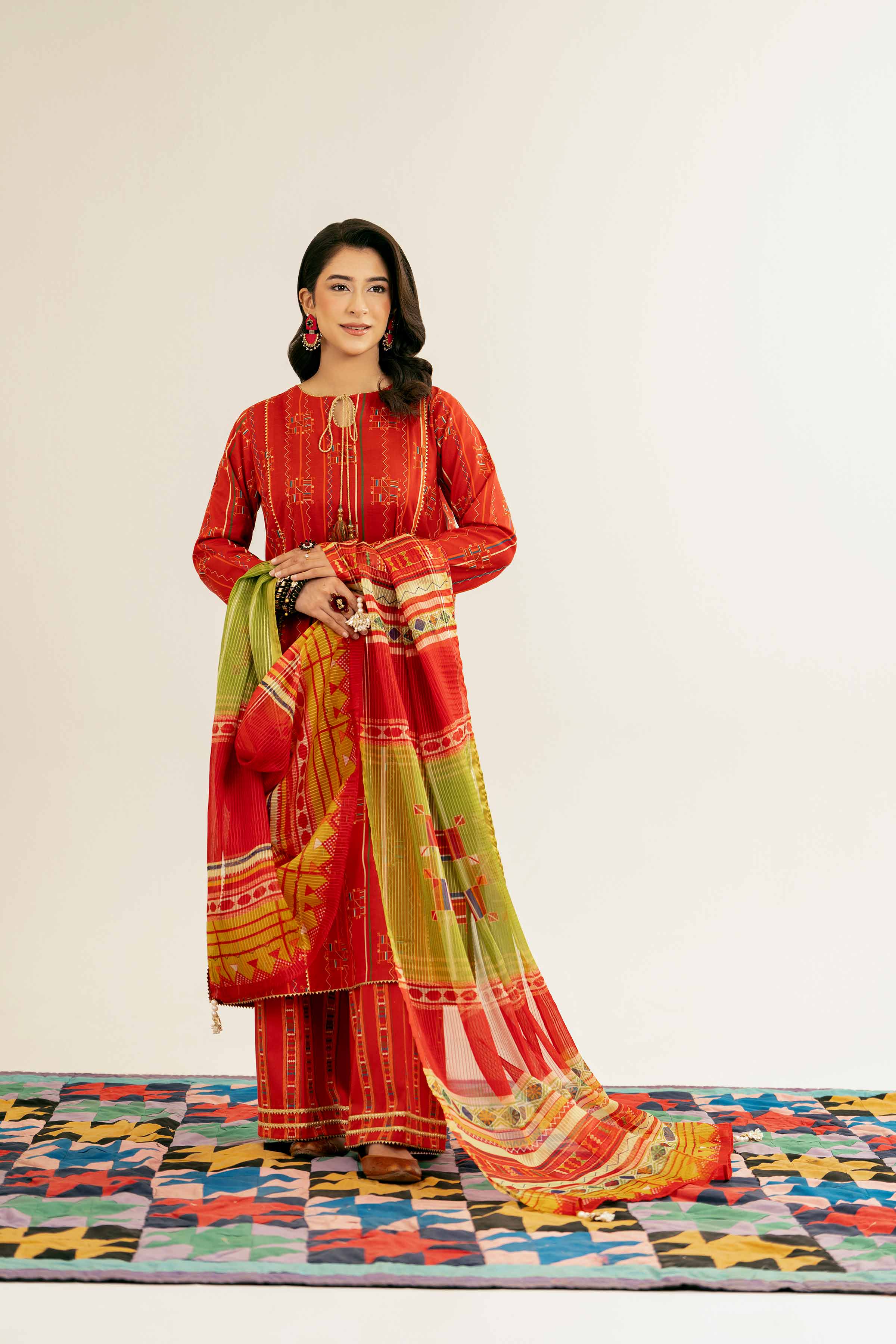 3 Piece - Printed Suit - PE25-99