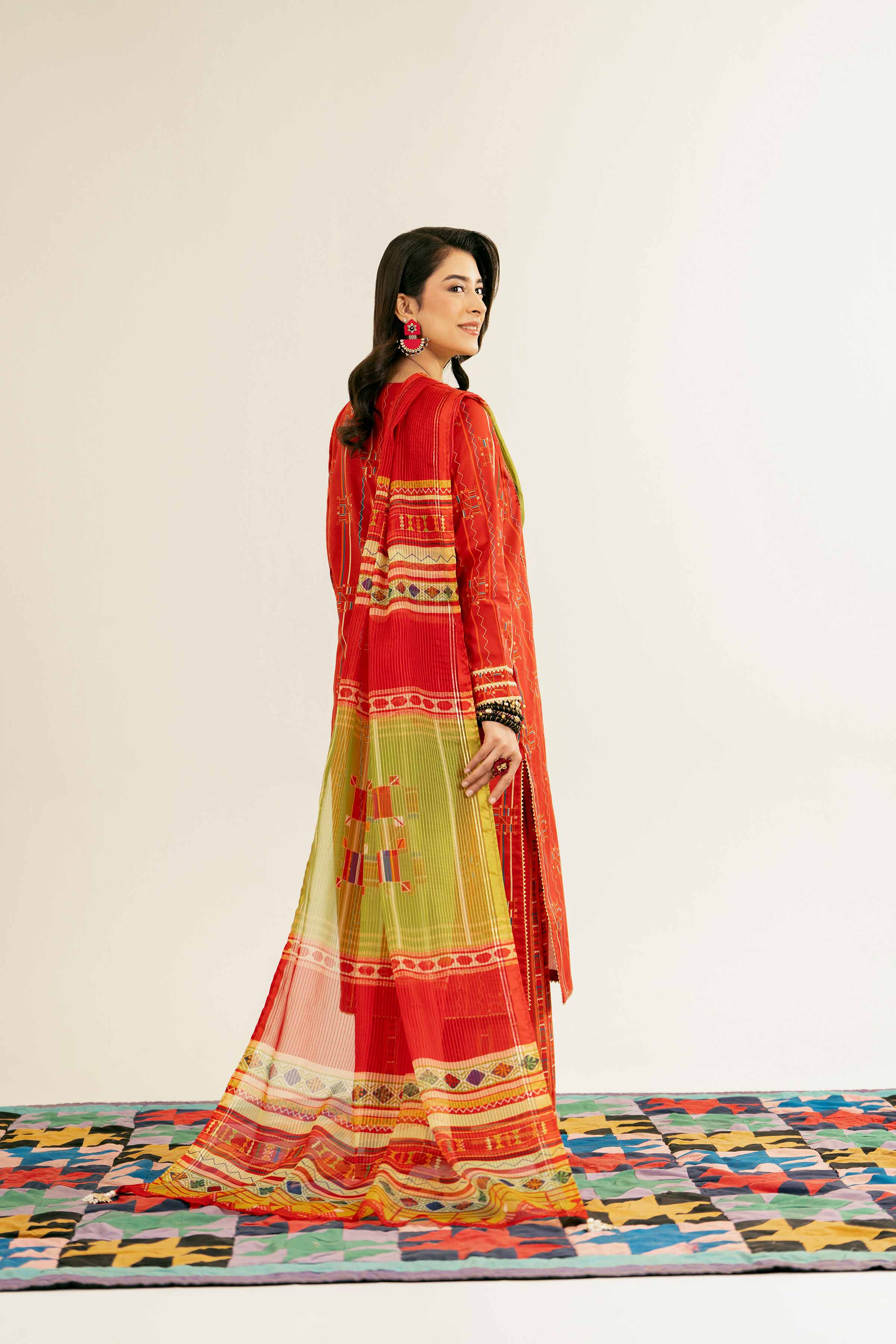 3 Piece - Printed Suit - PE25-99