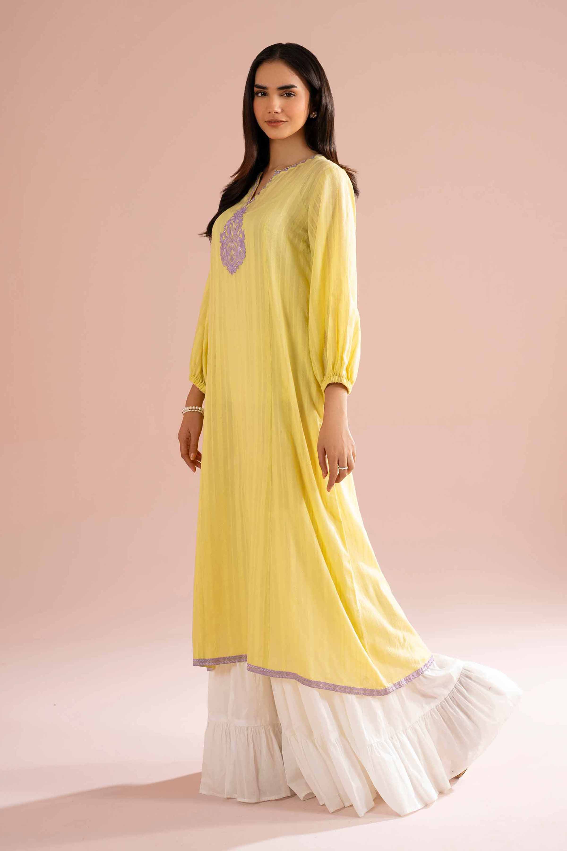 Embroidered Dress - PE26-10 for Women - Pret Collection | Nishat | Shop Online