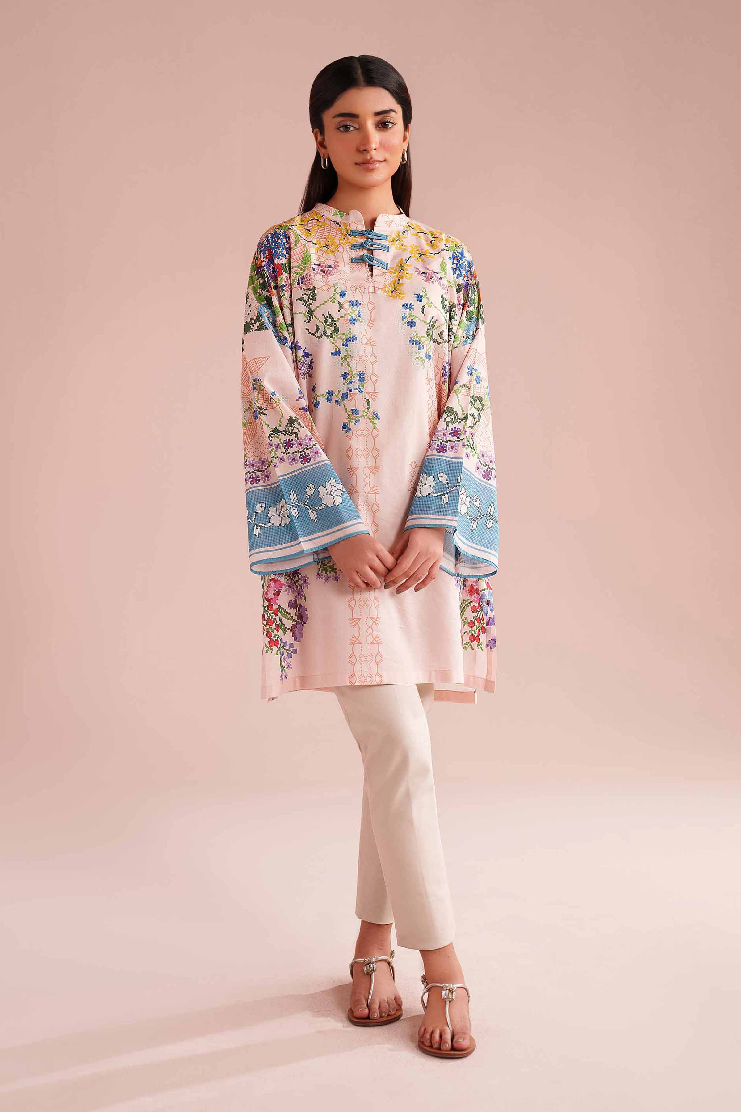 Printed Tunic - PE26-106 for Women - Pret Collection | Nishat | Shop Online