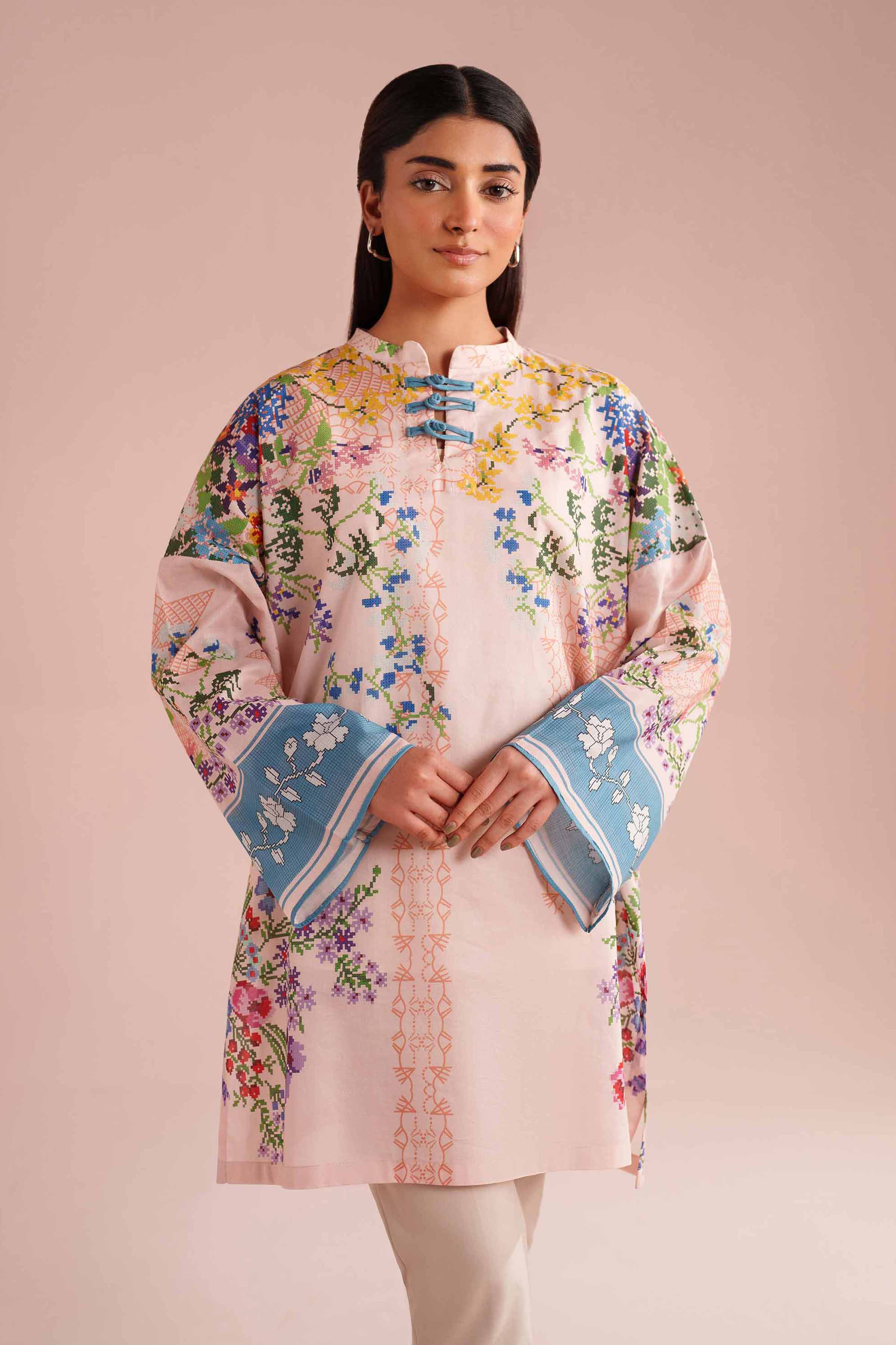Printed Tunic - PE26-106 for Women - Pret Collection | Nishat | Shop Online