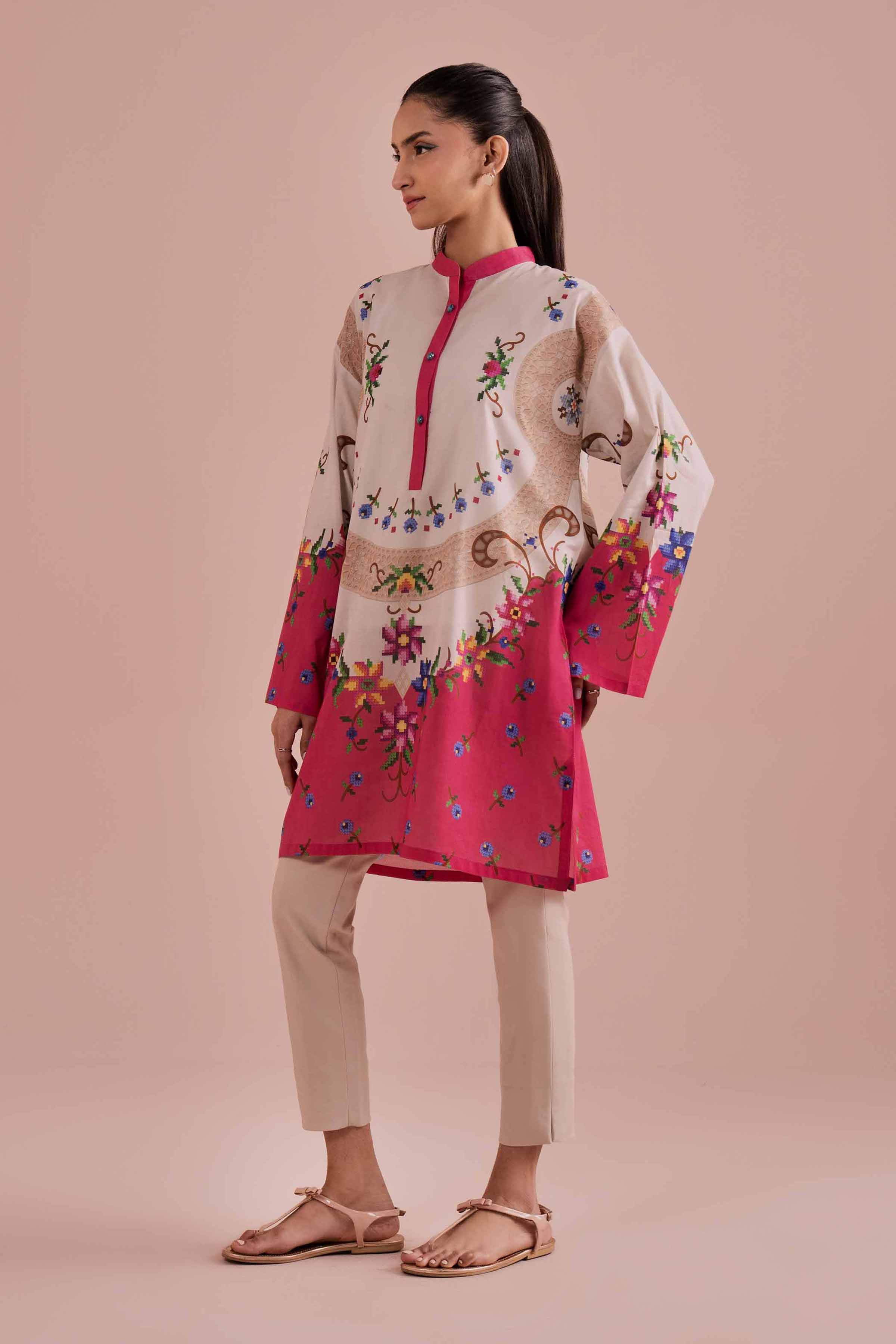 Printed Tunic - PE26-112 for Women - Pret Collection | Nishat | Shop Online