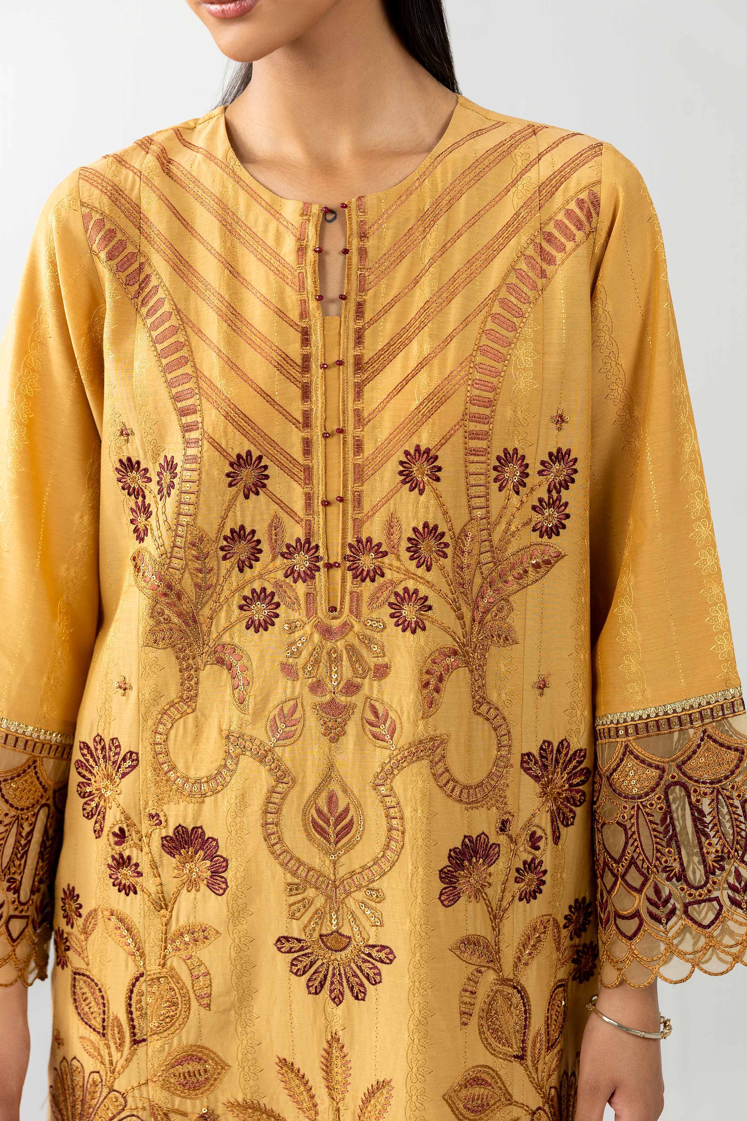 3 Piece - Embroidered Suit - PE26-122