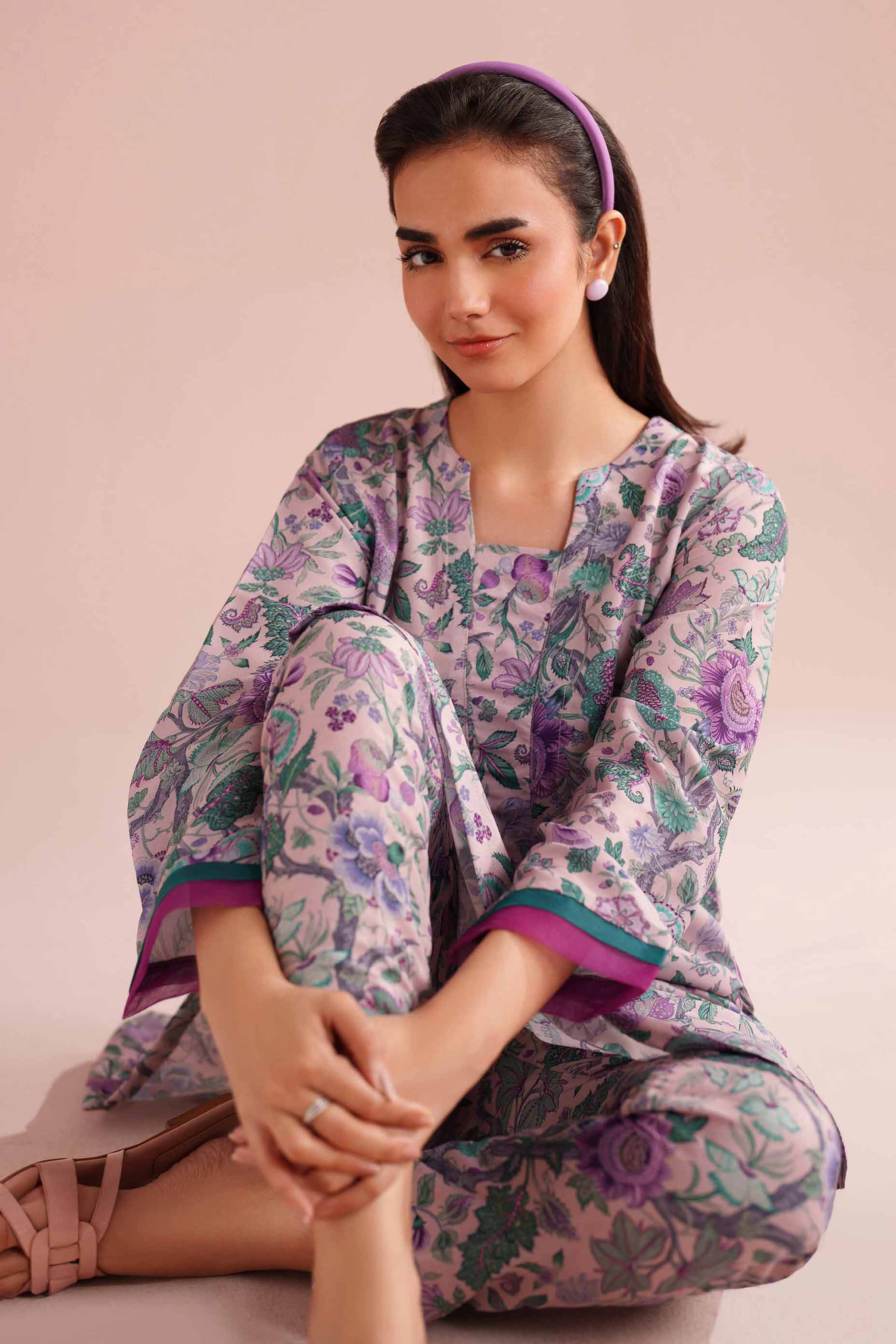 2 Piece - Printed Suit - PE26-14 for Women - Pret Collection | Nishat | Shop Online
